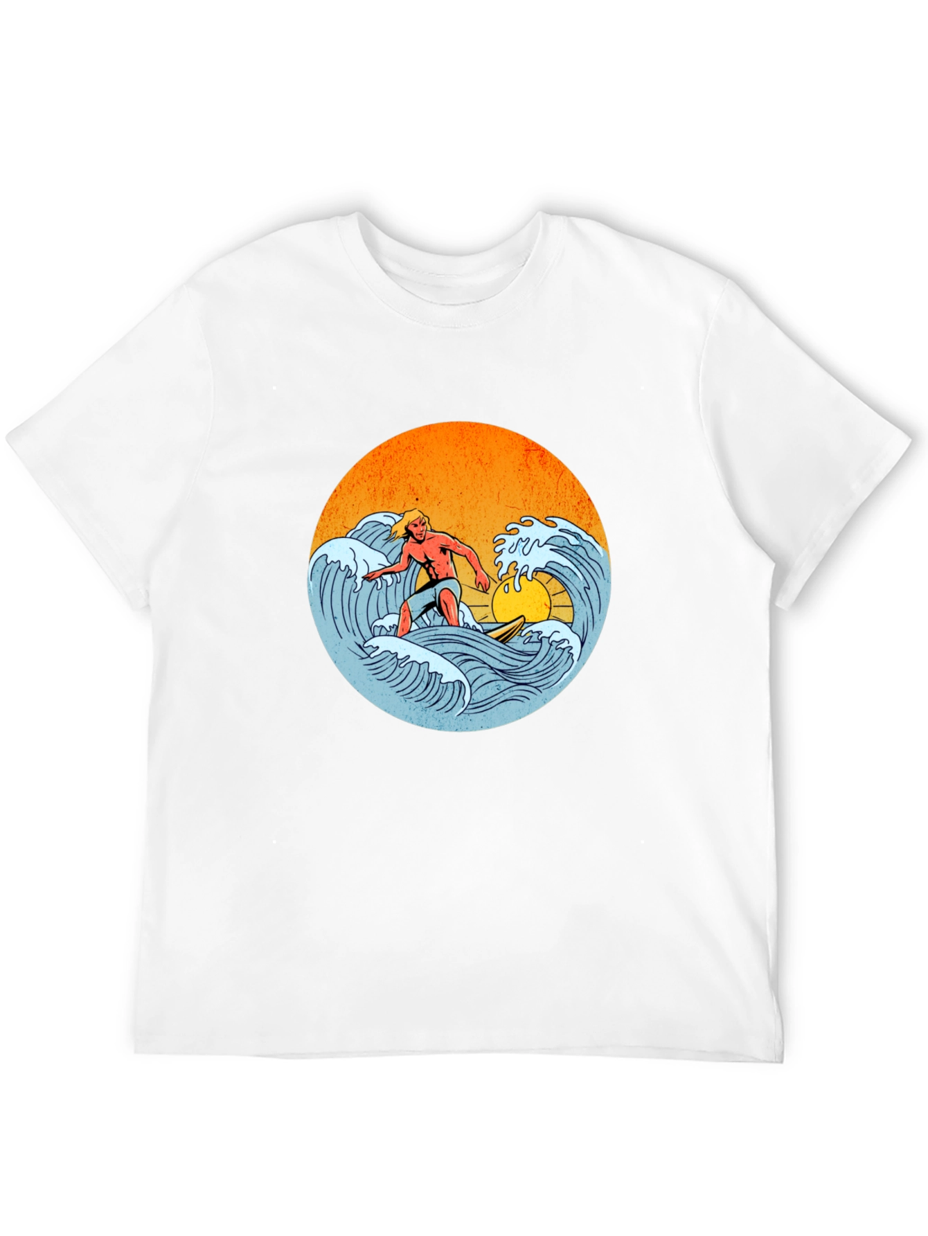 Surfer Graphic Tee - Retro Wave Rider T-Shirt