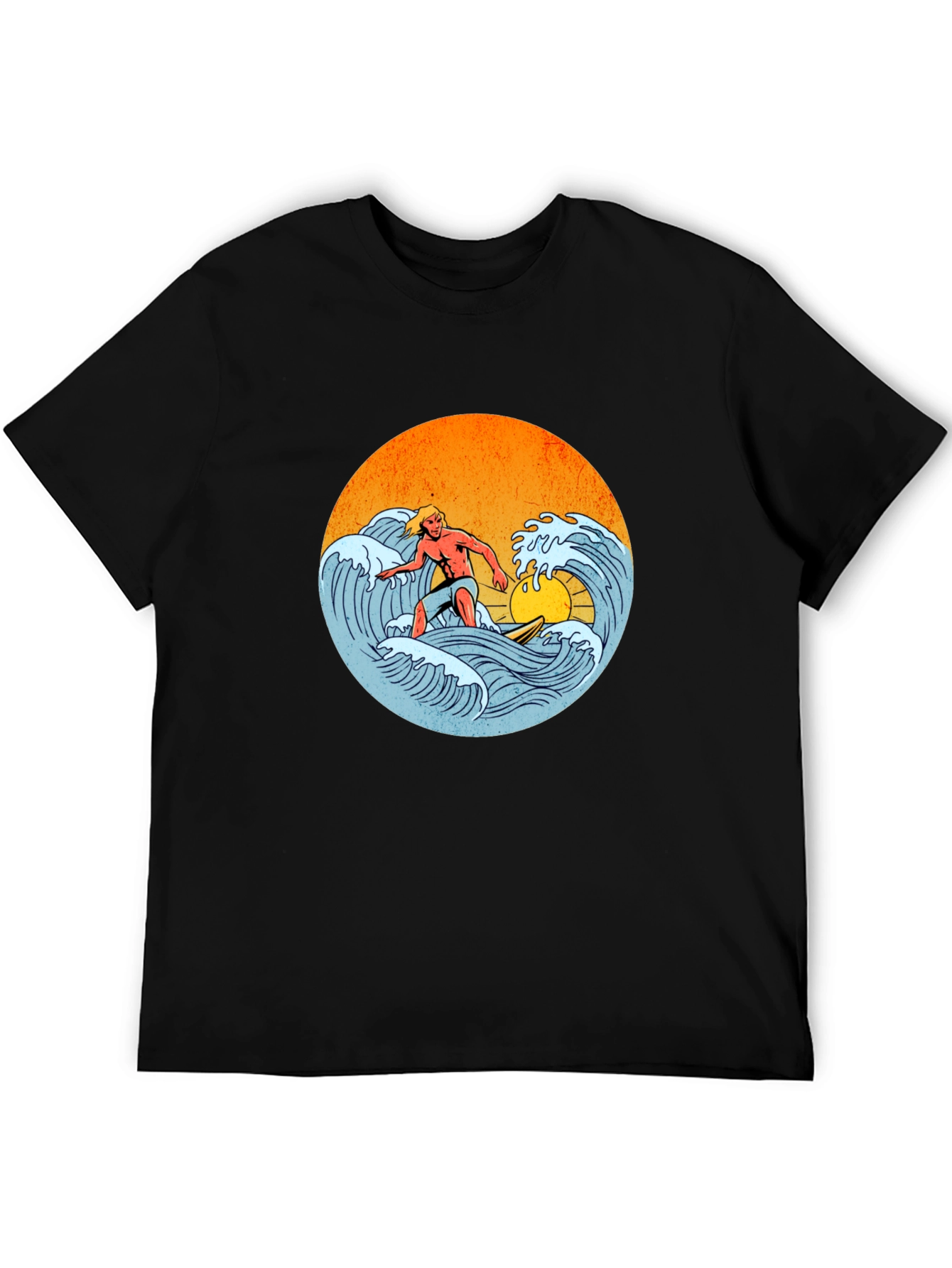 Surfer Graphic Tee - Retro Wave Rider T-Shirt