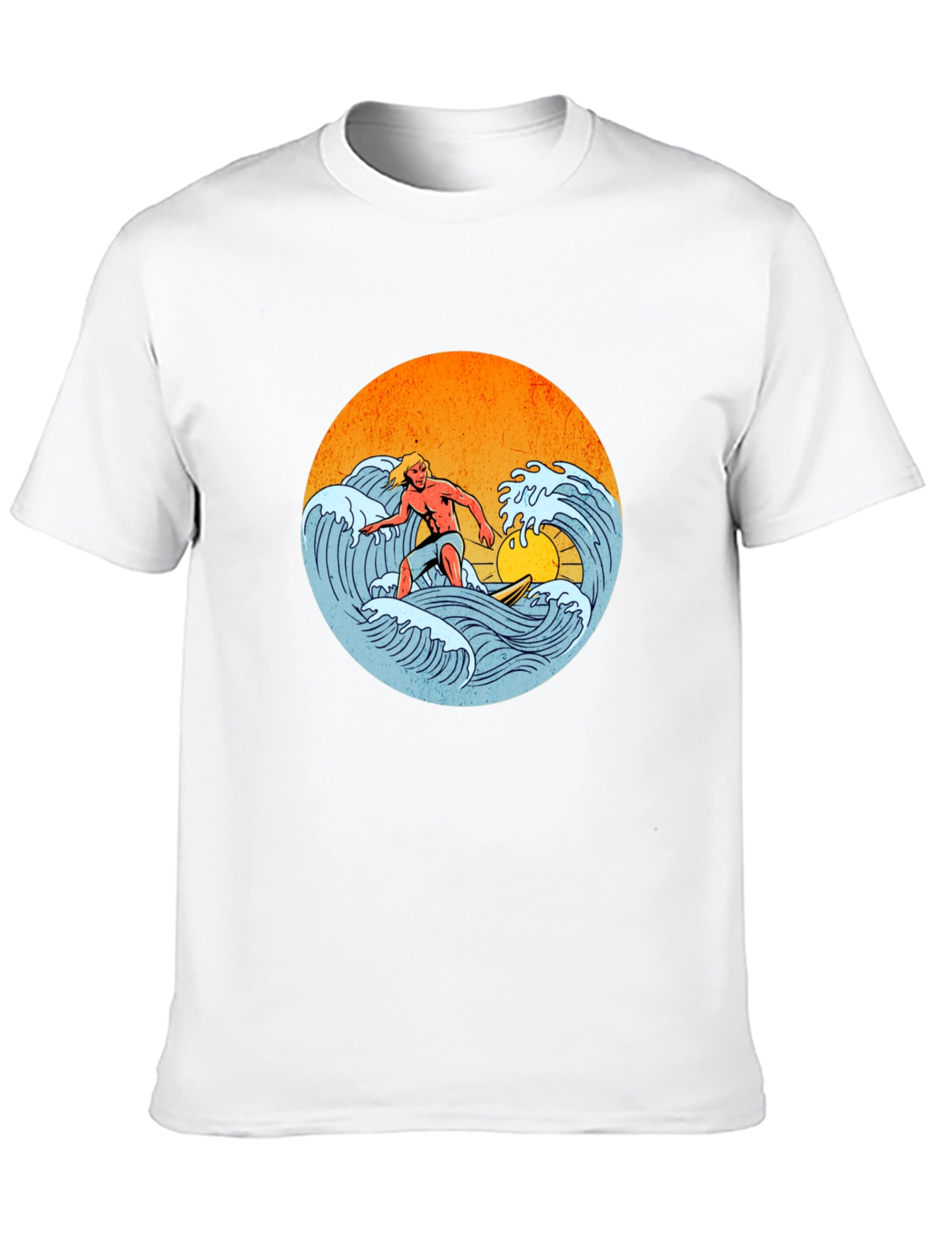 Surfer Graphic Tee - Retro Wave Rider T-Shirt