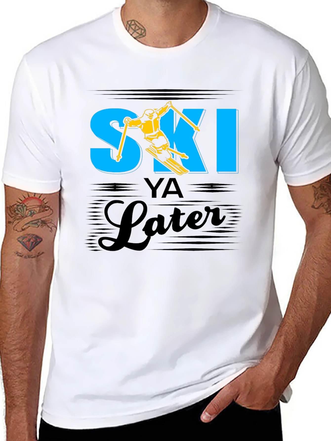 Ski Ya Later T-Shirt - Funny Skiing Tee