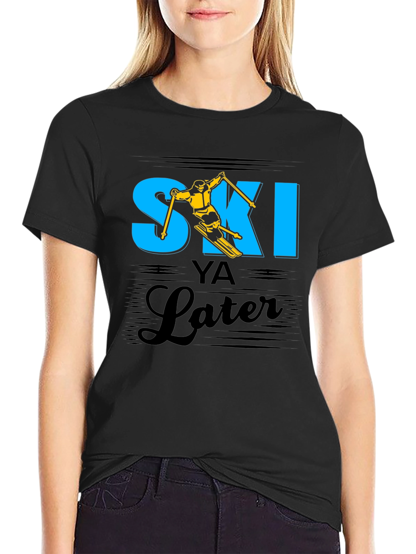Ski Ya Later T-Shirt - Funny Skiing Tee