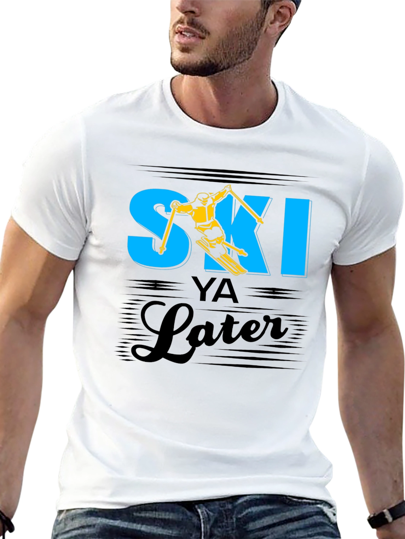 Ski Ya Later T-Shirt - Funny Skiing Tee