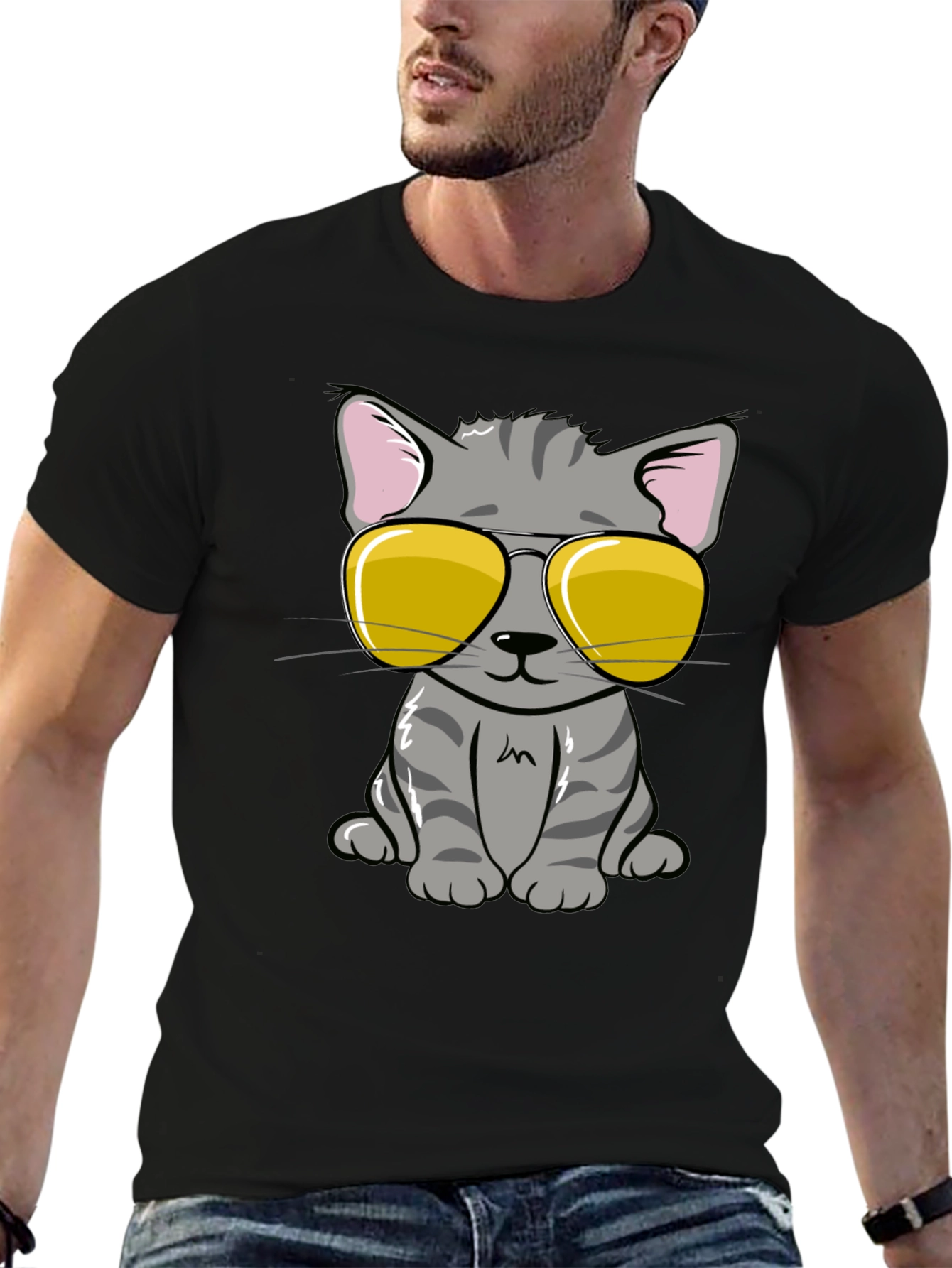 Cool Cat T-Shirt - Stylish Graphic Tee