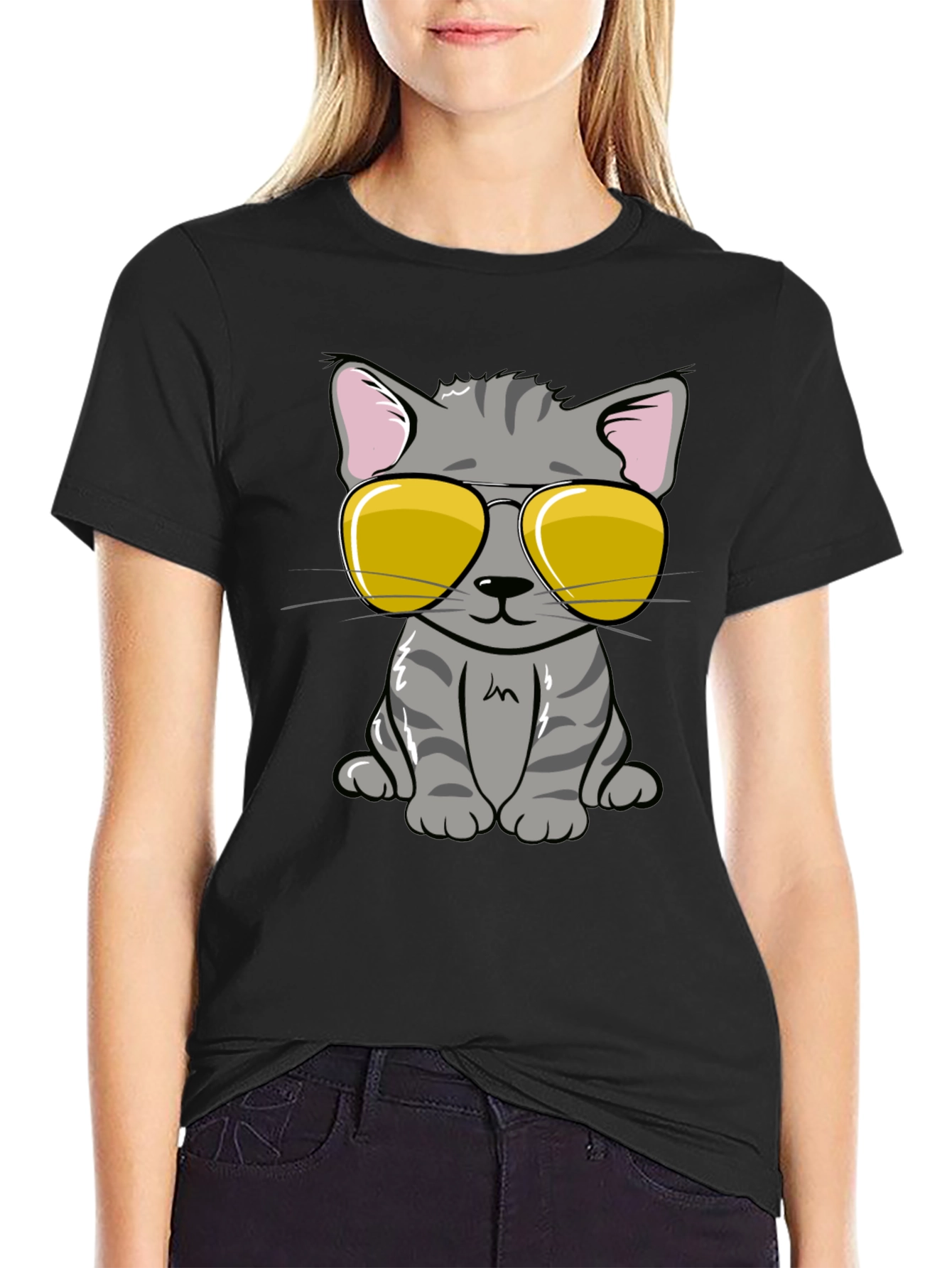 Cool Cat T-Shirt - Stylish Graphic Tee