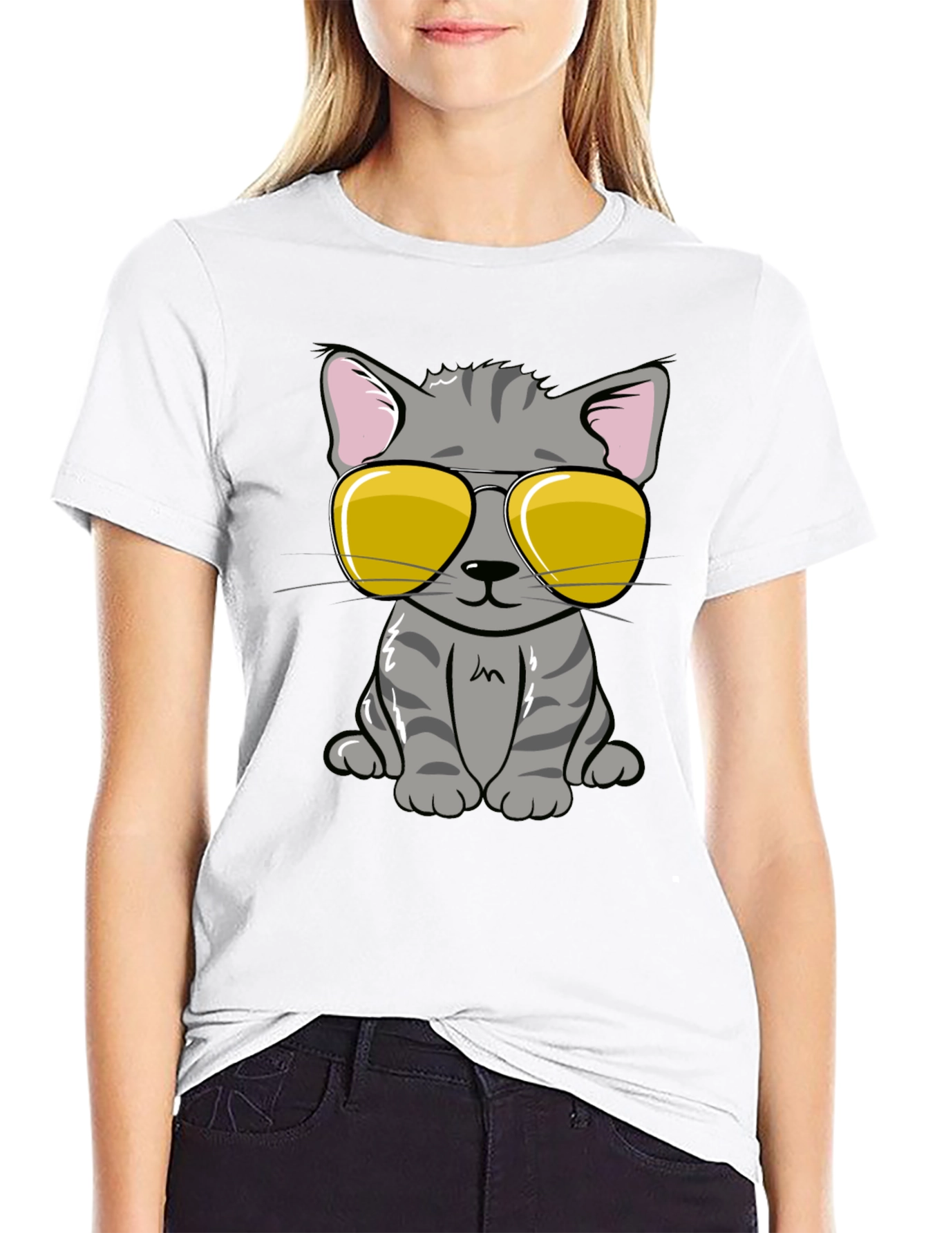 Cool Cat T-Shirt - Stylish Graphic Tee