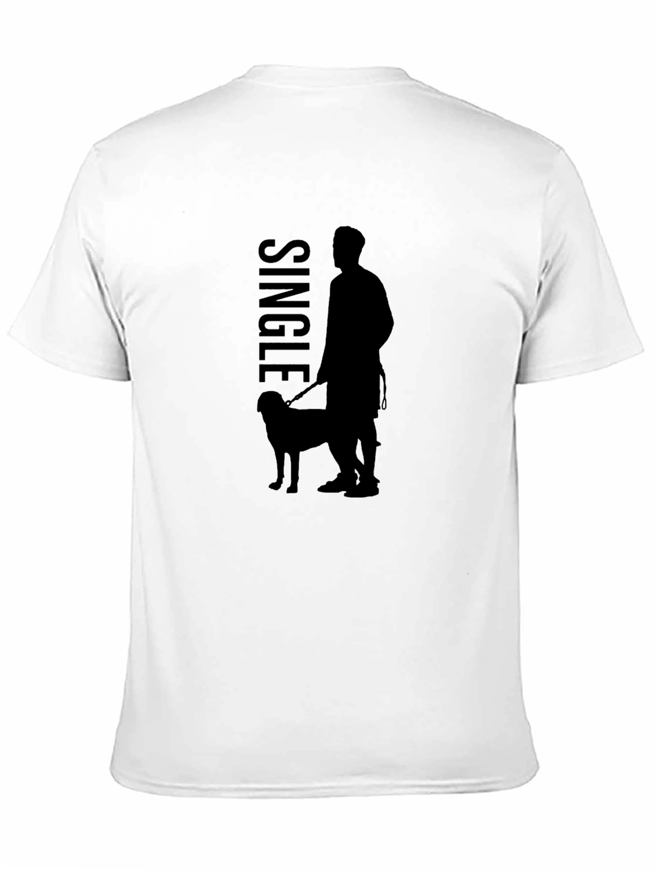 Single Dog Walker Graphic Tee - Black
