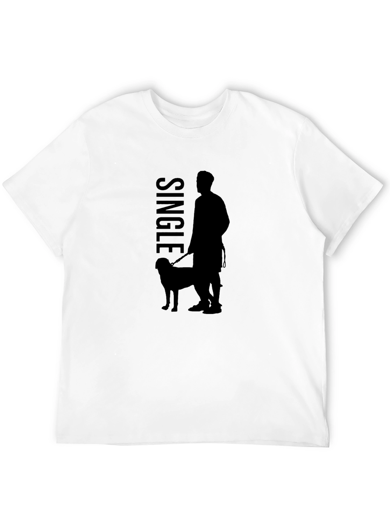 Single Dog Walker Graphic Tee - Black