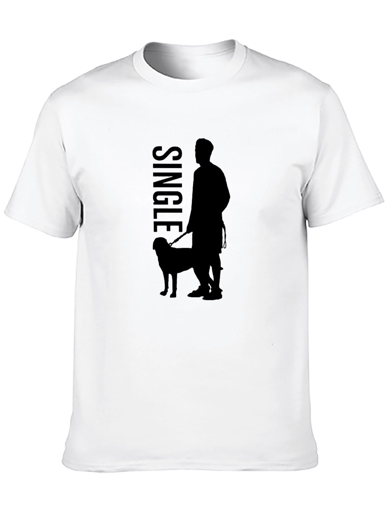 Single Dog Walker Graphic Tee - Black