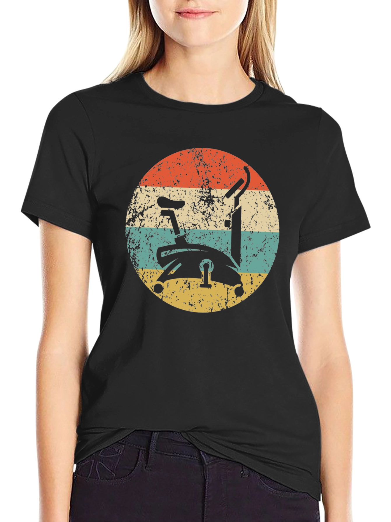 Retro Exercise Bike Graphic Tee