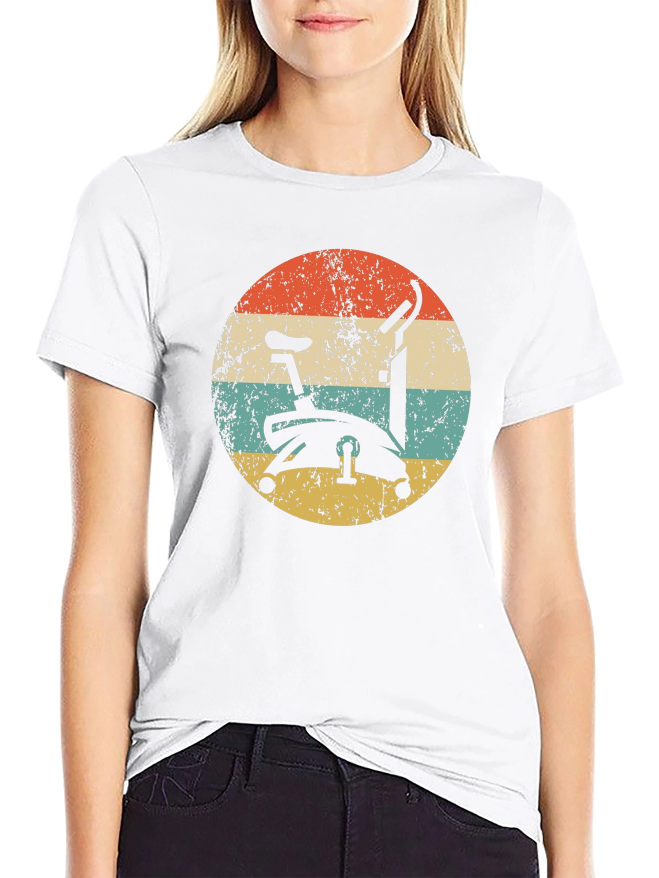 Retro Exercise Bike Graphic Tee