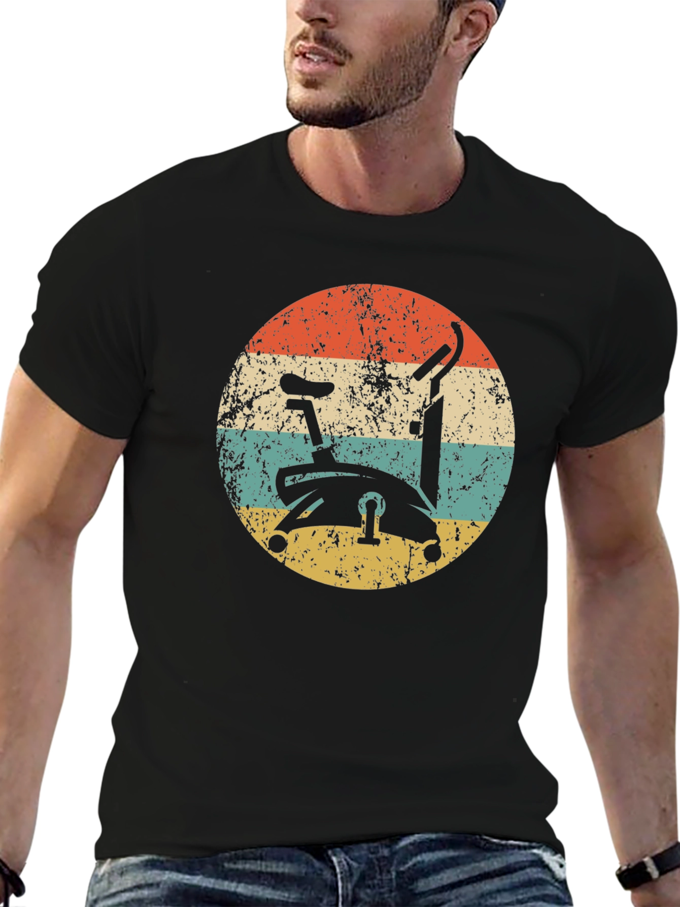 Retro Exercise Bike Graphic Tee