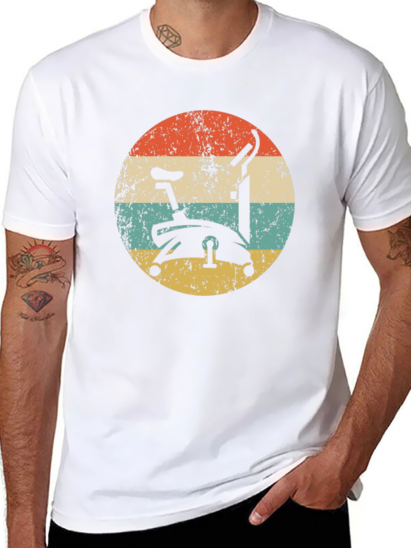 Retro Exercise Bike Graphic Tee