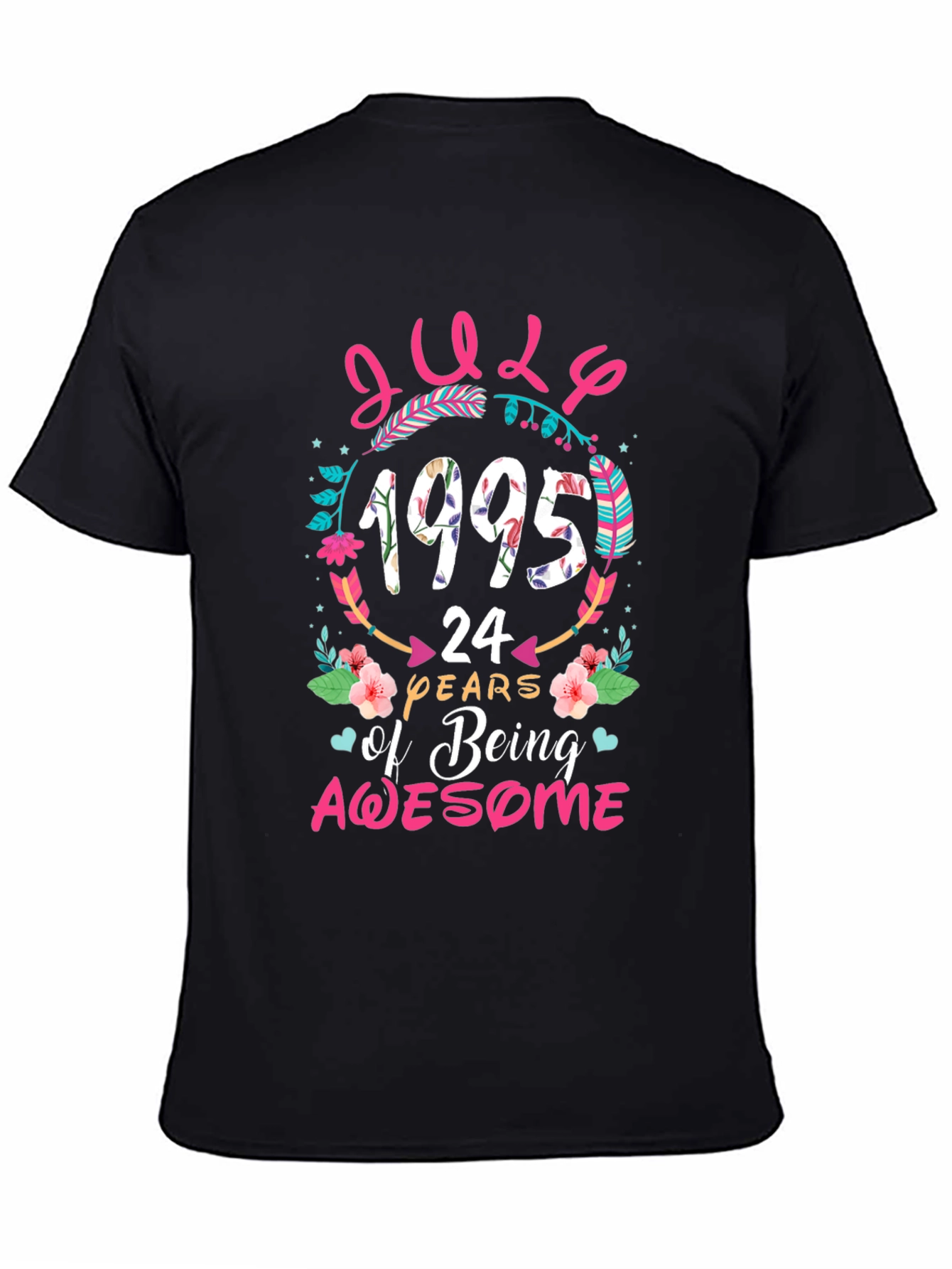 July 1995 24 Years of Being Awesome Graphic T-Shirt