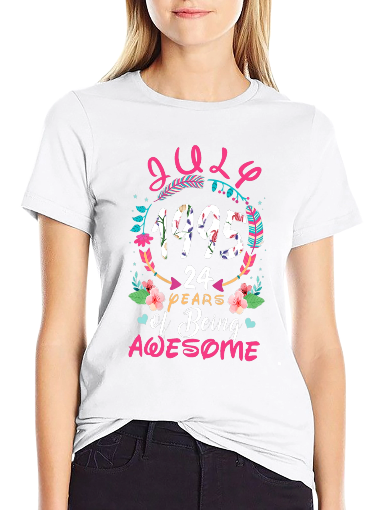July 1995 24 Years of Being Awesome Graphic T-Shirt