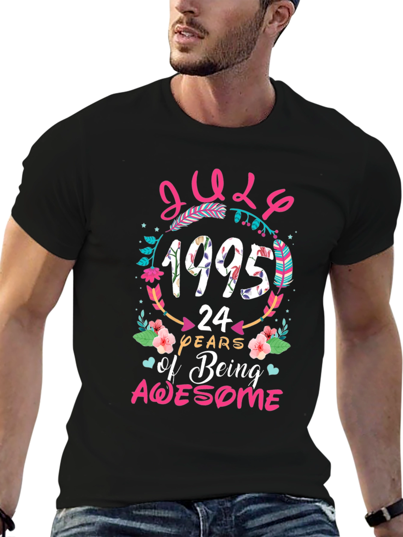 July 1995 24 Years of Being Awesome Graphic T-Shirt