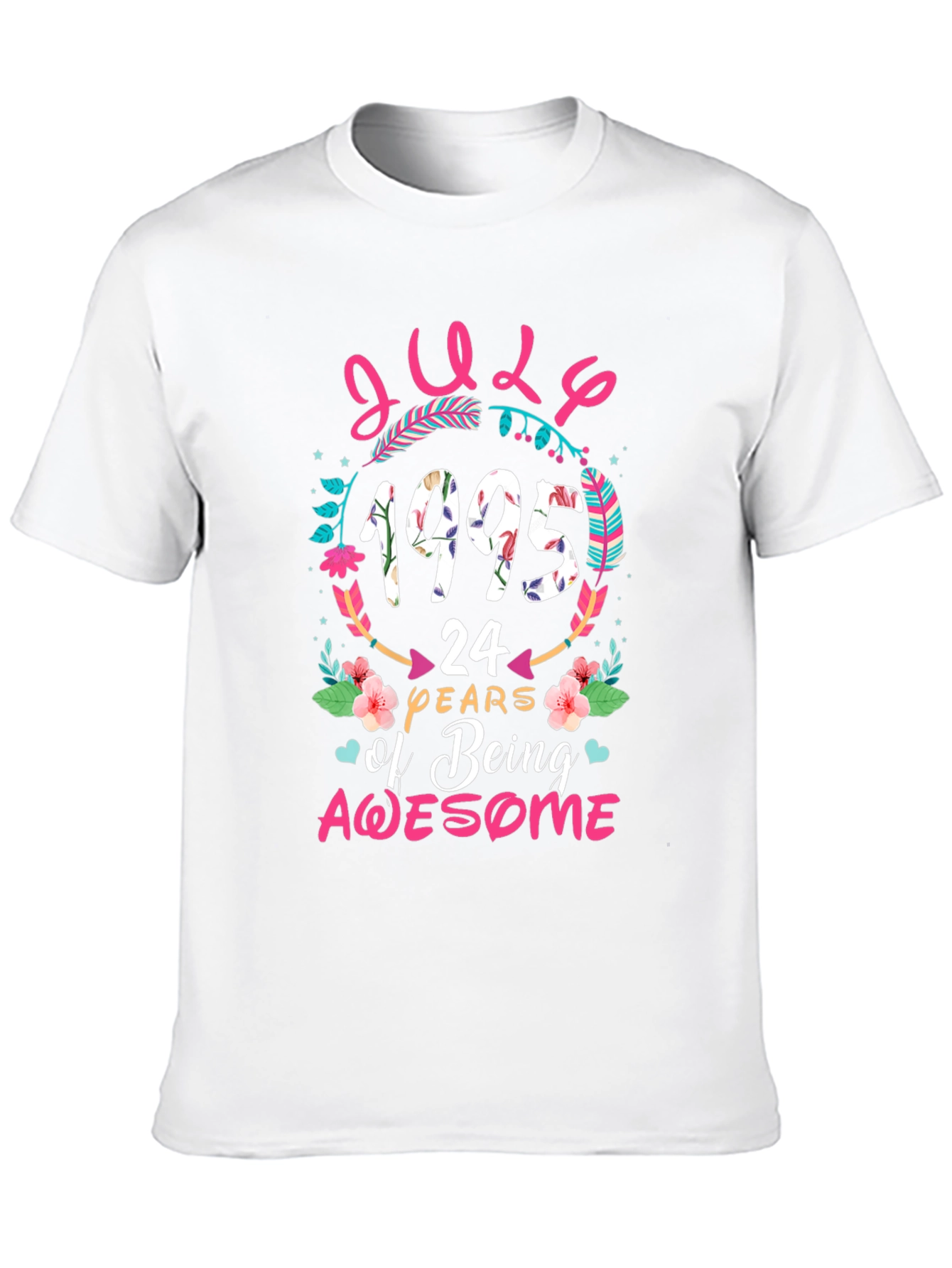 July 1995 24 Years of Being Awesome Graphic T-Shirt