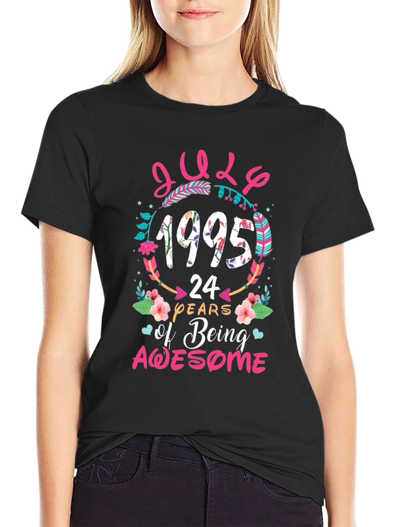 July 1995 24 Years of Being Awesome Graphic T-Shirt