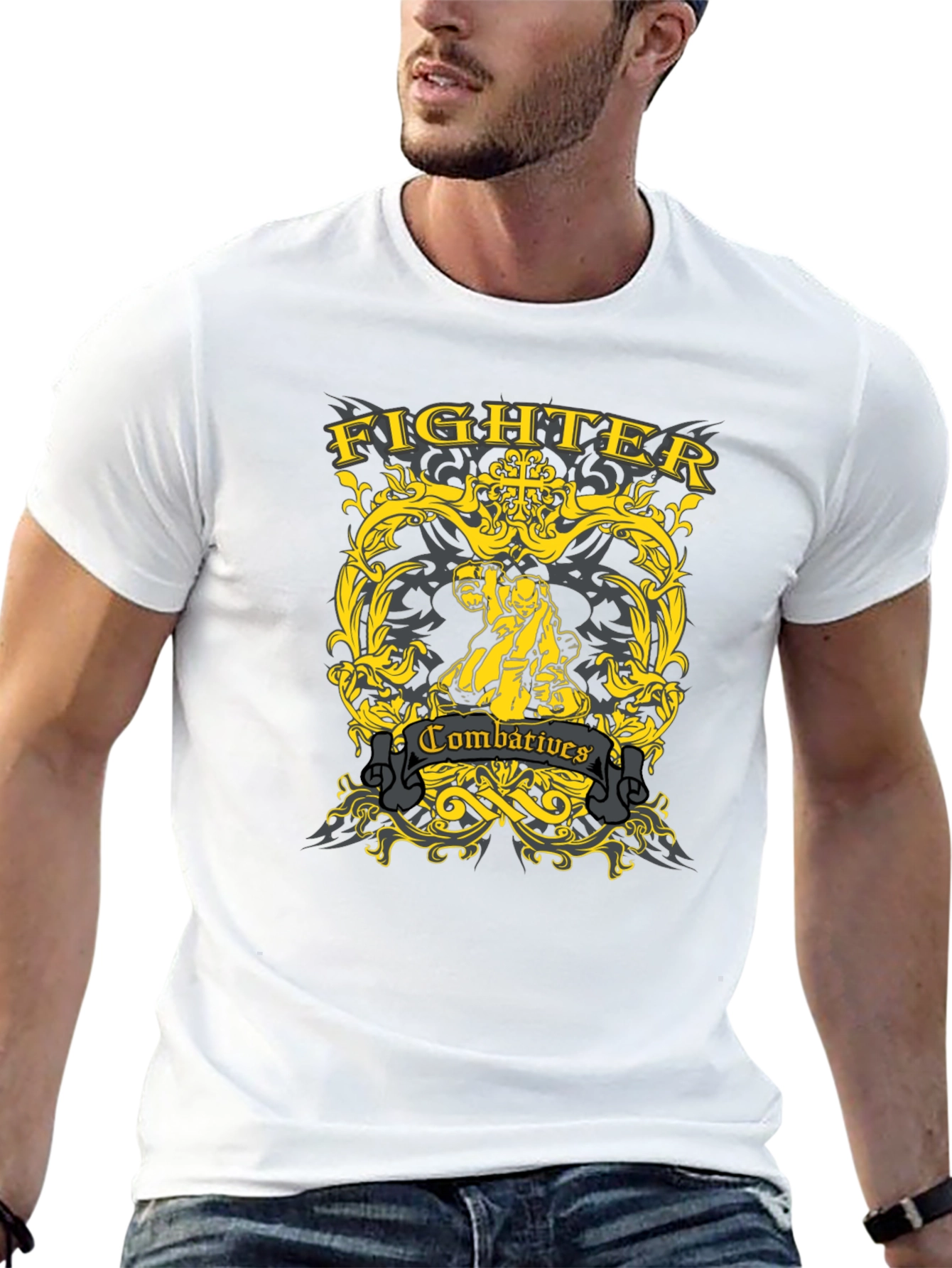 Fighter Combat T-Shirt - Martial Arts Inspired Design