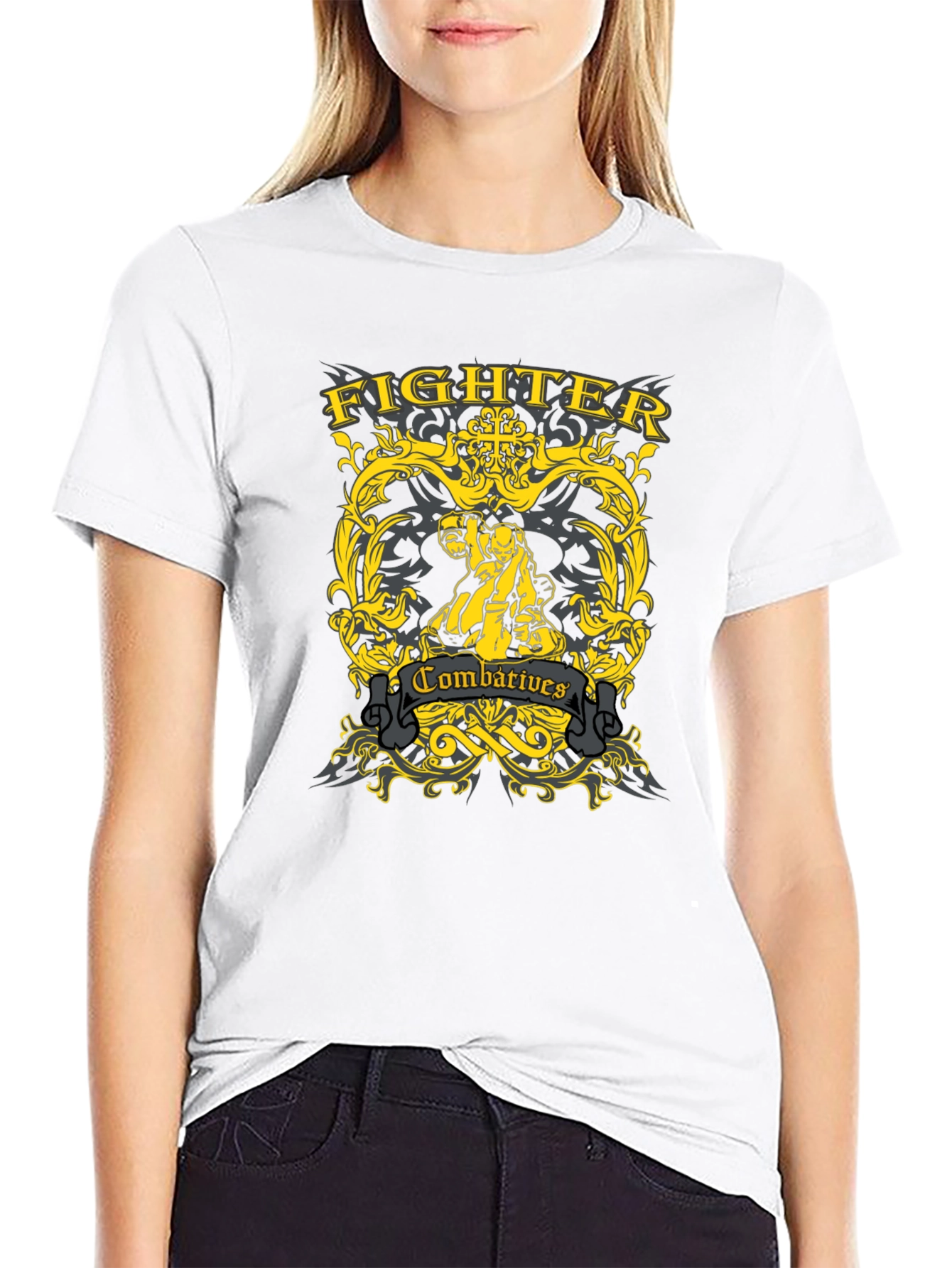 Fighter Combat T-Shirt - Martial Arts Inspired Design