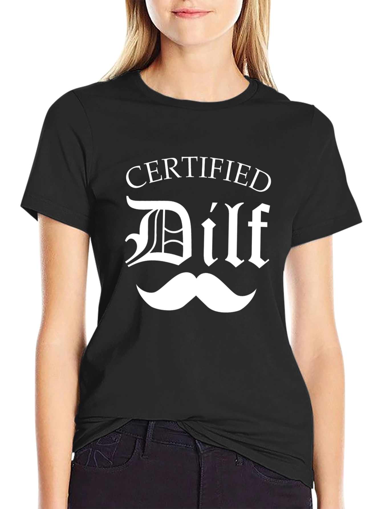 Certified DILF T-Shirt - Funny Graphic Tee