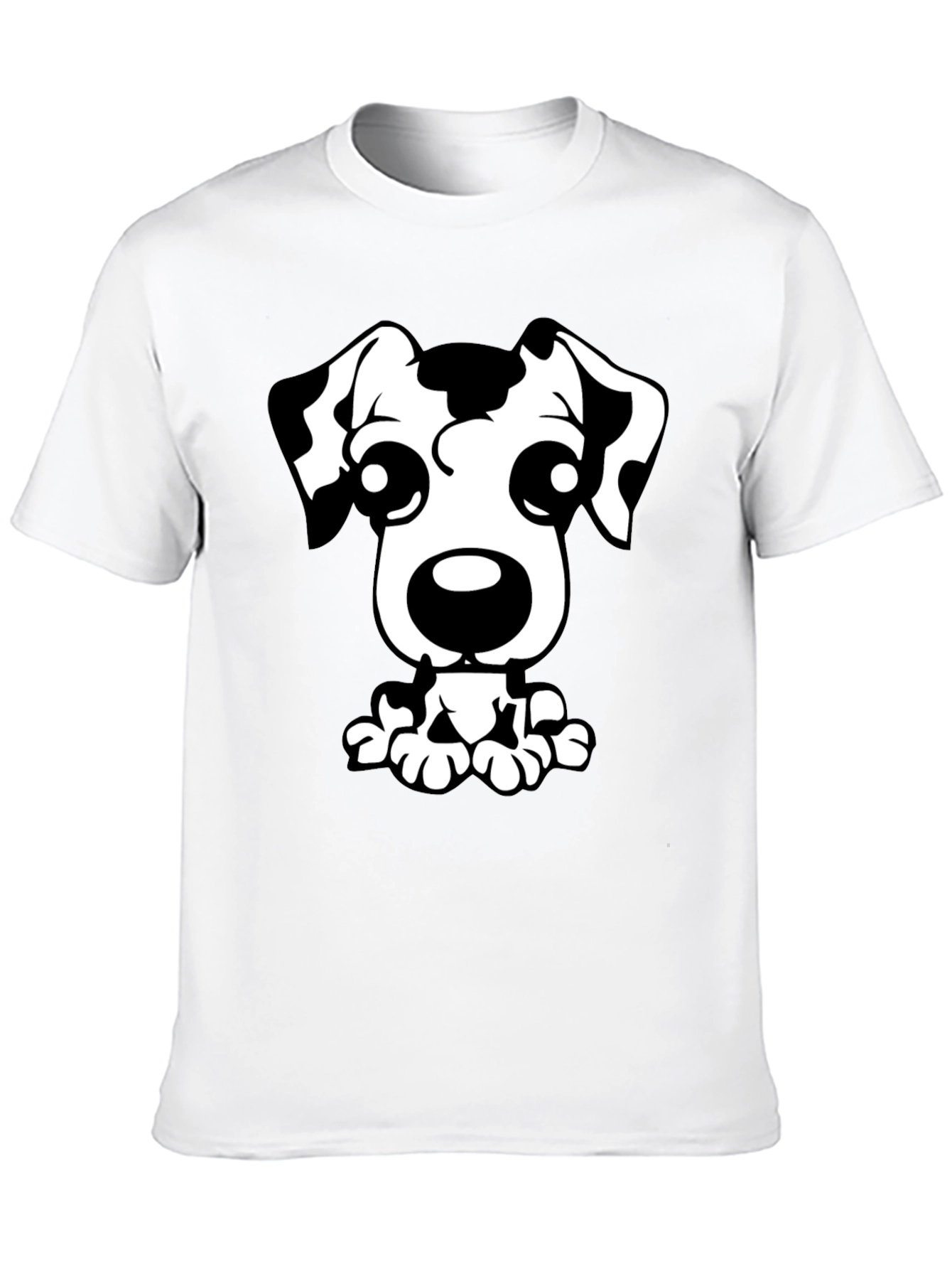 Dalmatian Dog Graphic Tee - Black T-Shirt