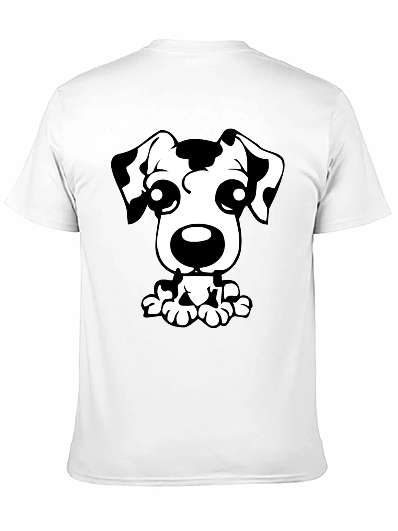 Dalmatian Dog Graphic Tee - Black T-Shirt