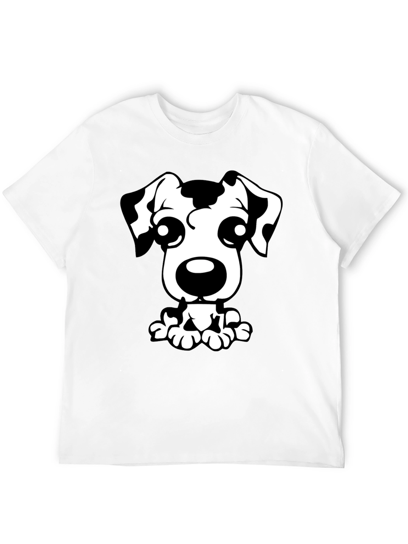 Dalmatian Dog Graphic Tee - Black T-Shirt