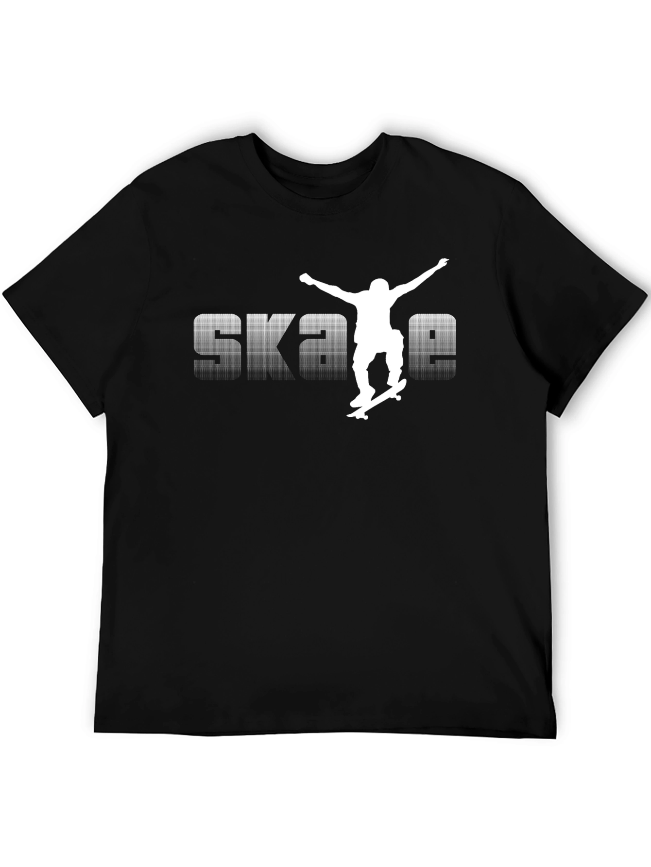 Skateboarding Graphic Black T-Shirt