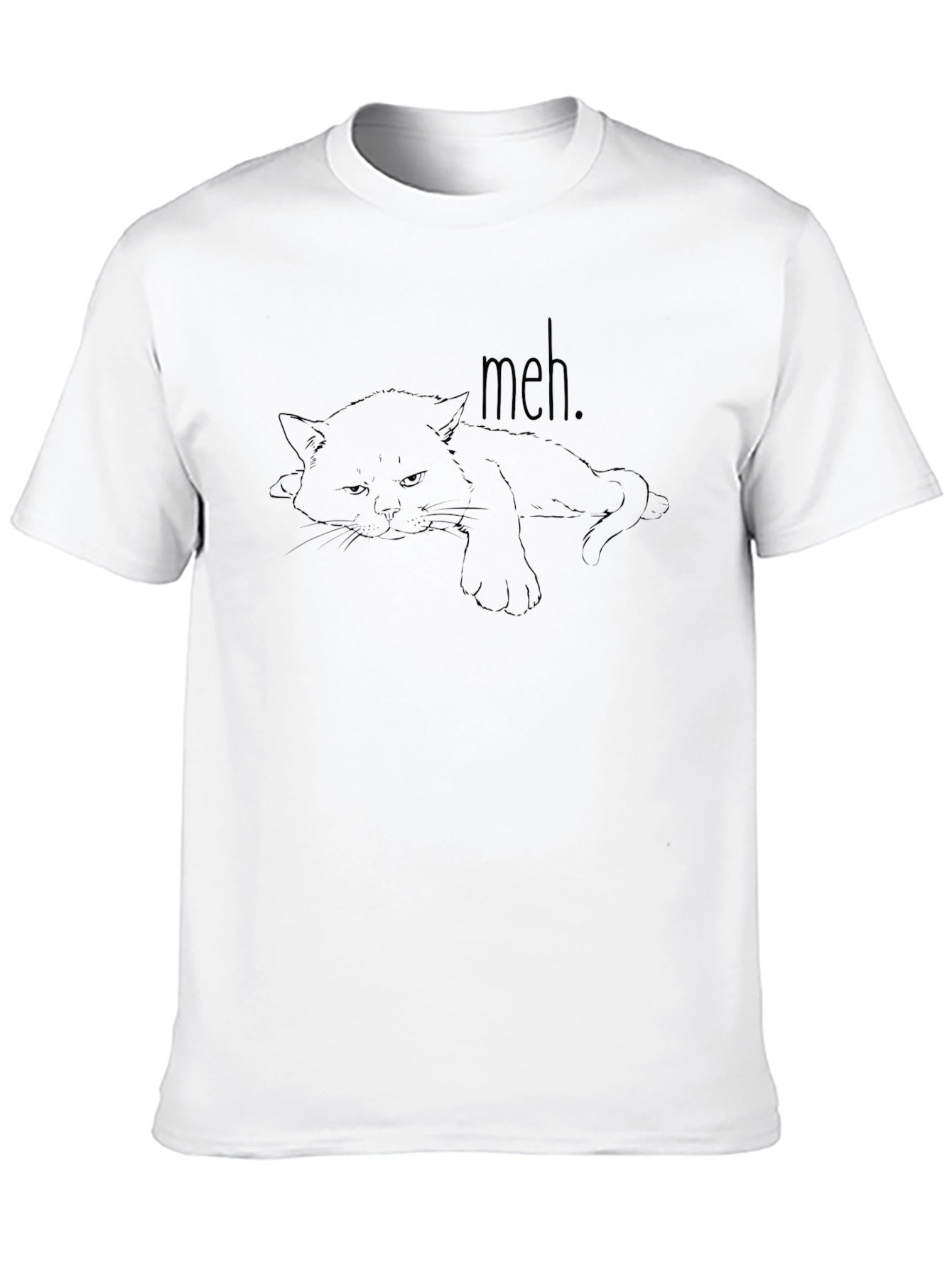 Meh Cat Tee - Express Your Mood!