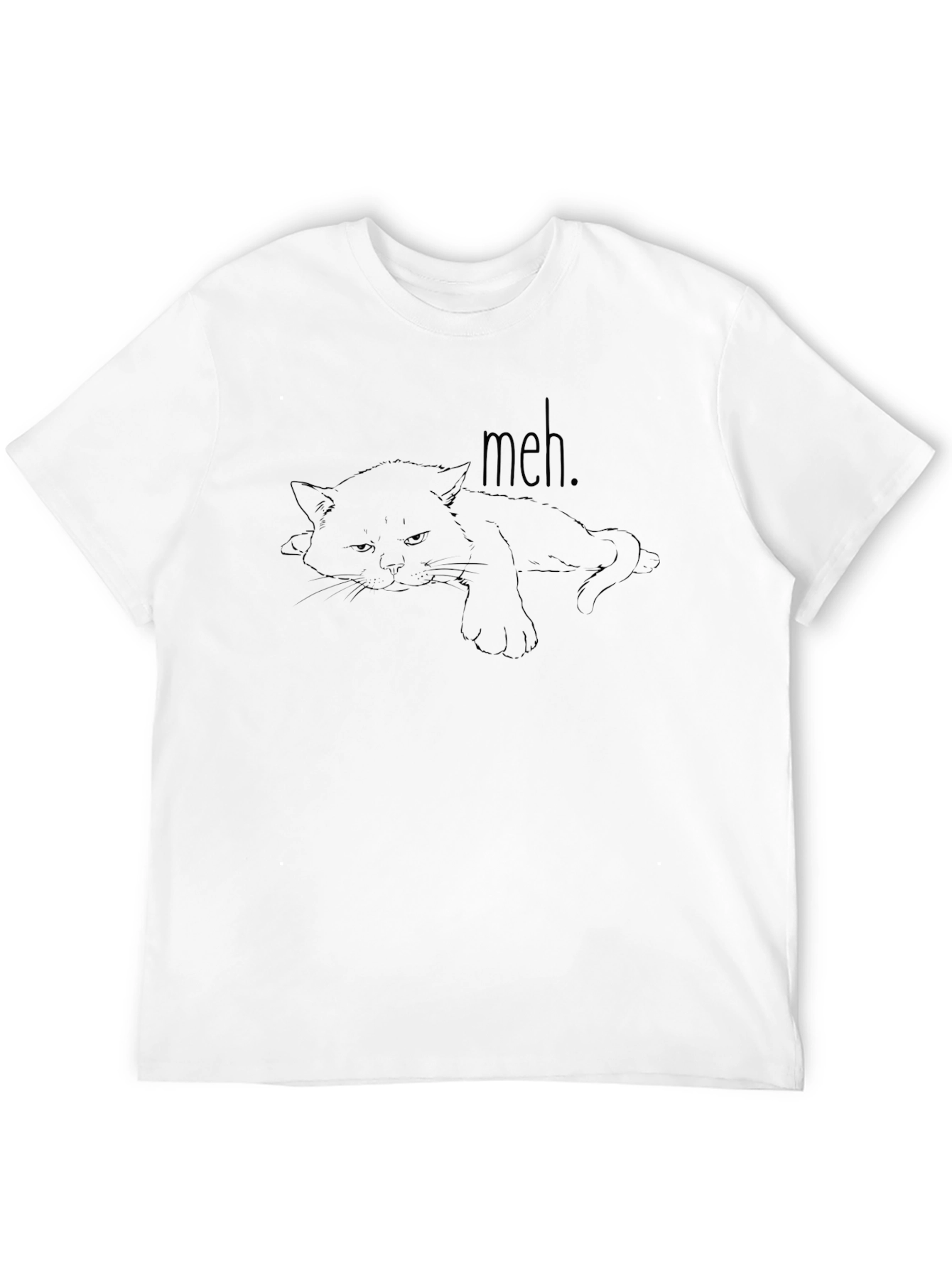 Meh Cat Tee - Express Your Mood!
