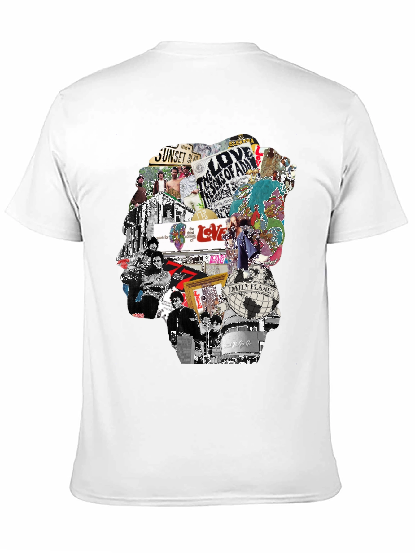 Retro Collage Graphic T-Shirt - Unique Design