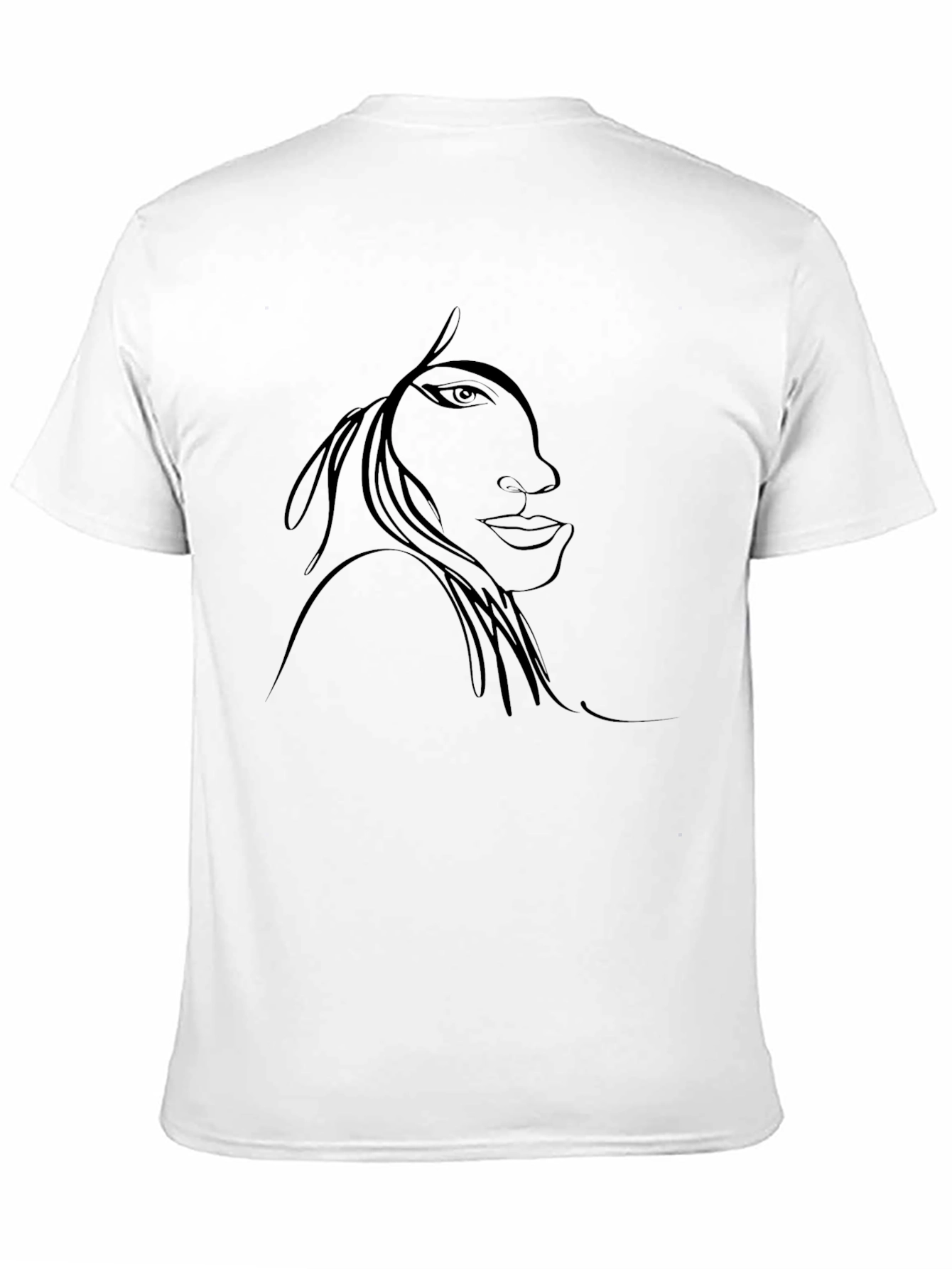 Abstract Face Graphic Tee - Modern Art Shirt