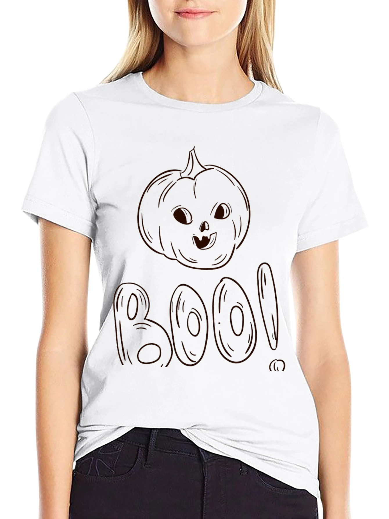 Boo Pumpkin Halloween T-Shirt