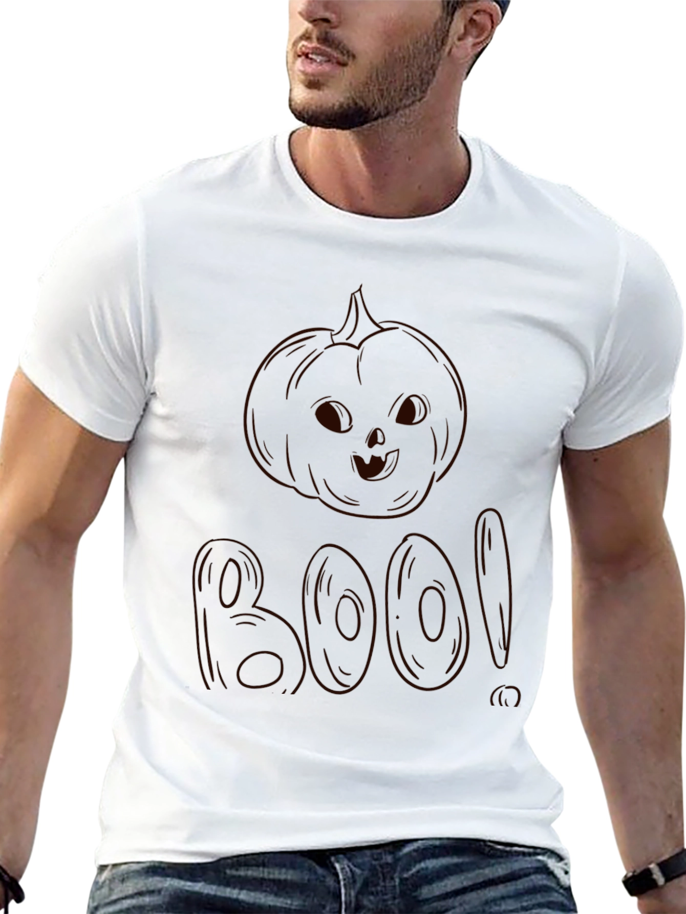 Boo Pumpkin Halloween T-Shirt