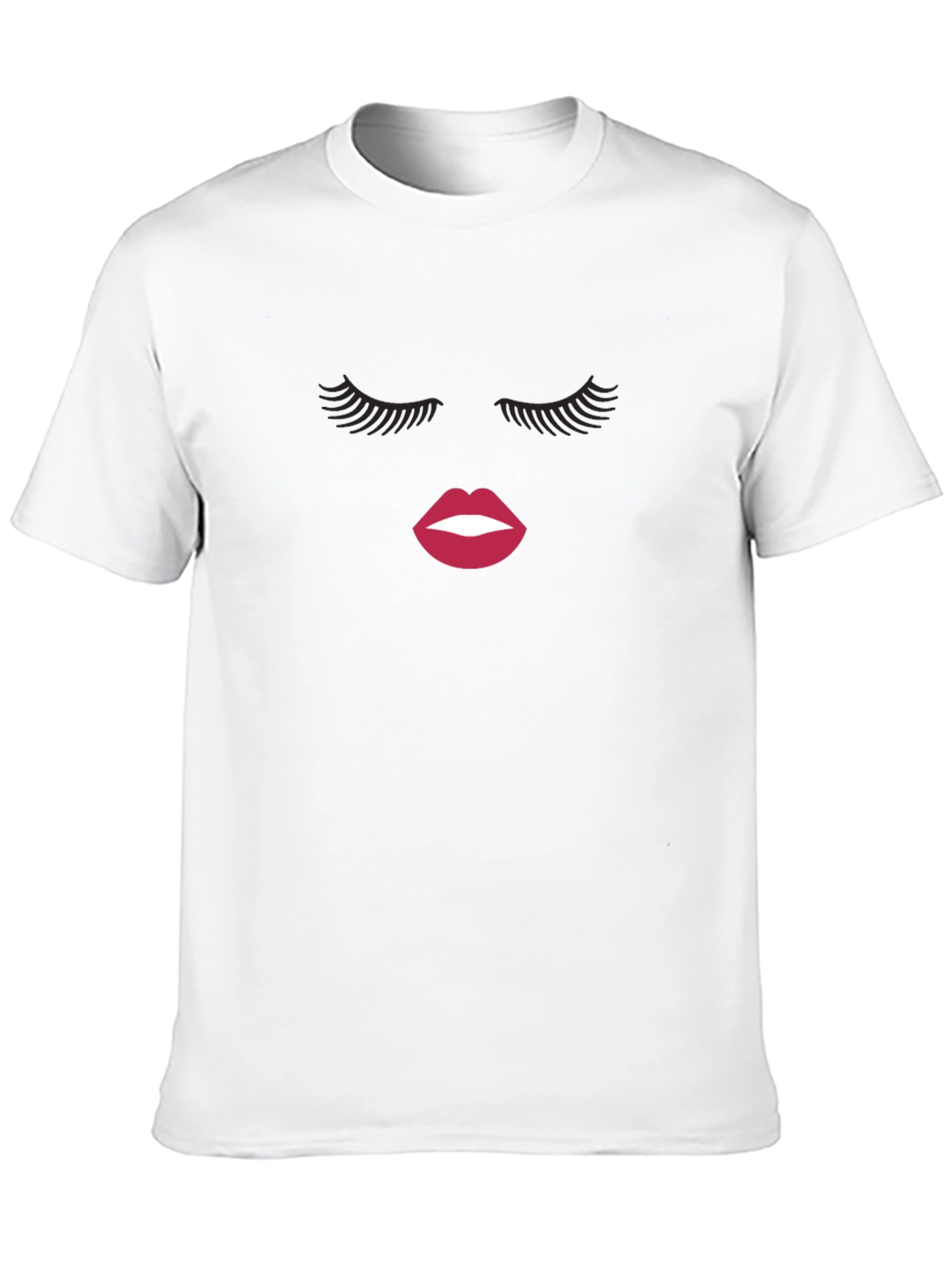 Glam Wink Graphic Tee - Stylish Black T-Shirt