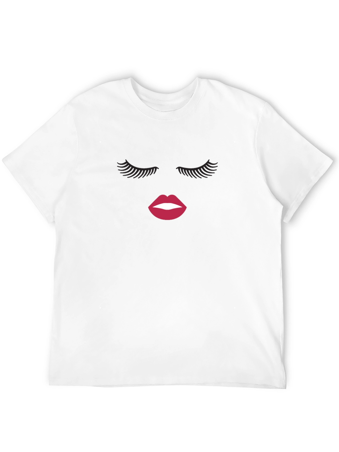 Glam Wink Graphic Tee - Stylish Black T-Shirt