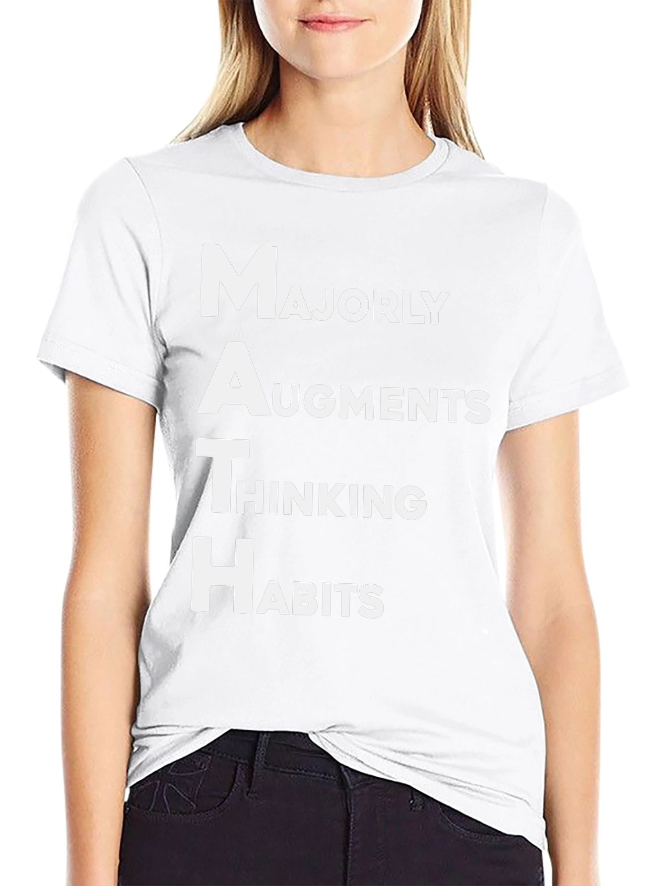 Math Humor T-Shirt: Majorly Augments Thinking Habits