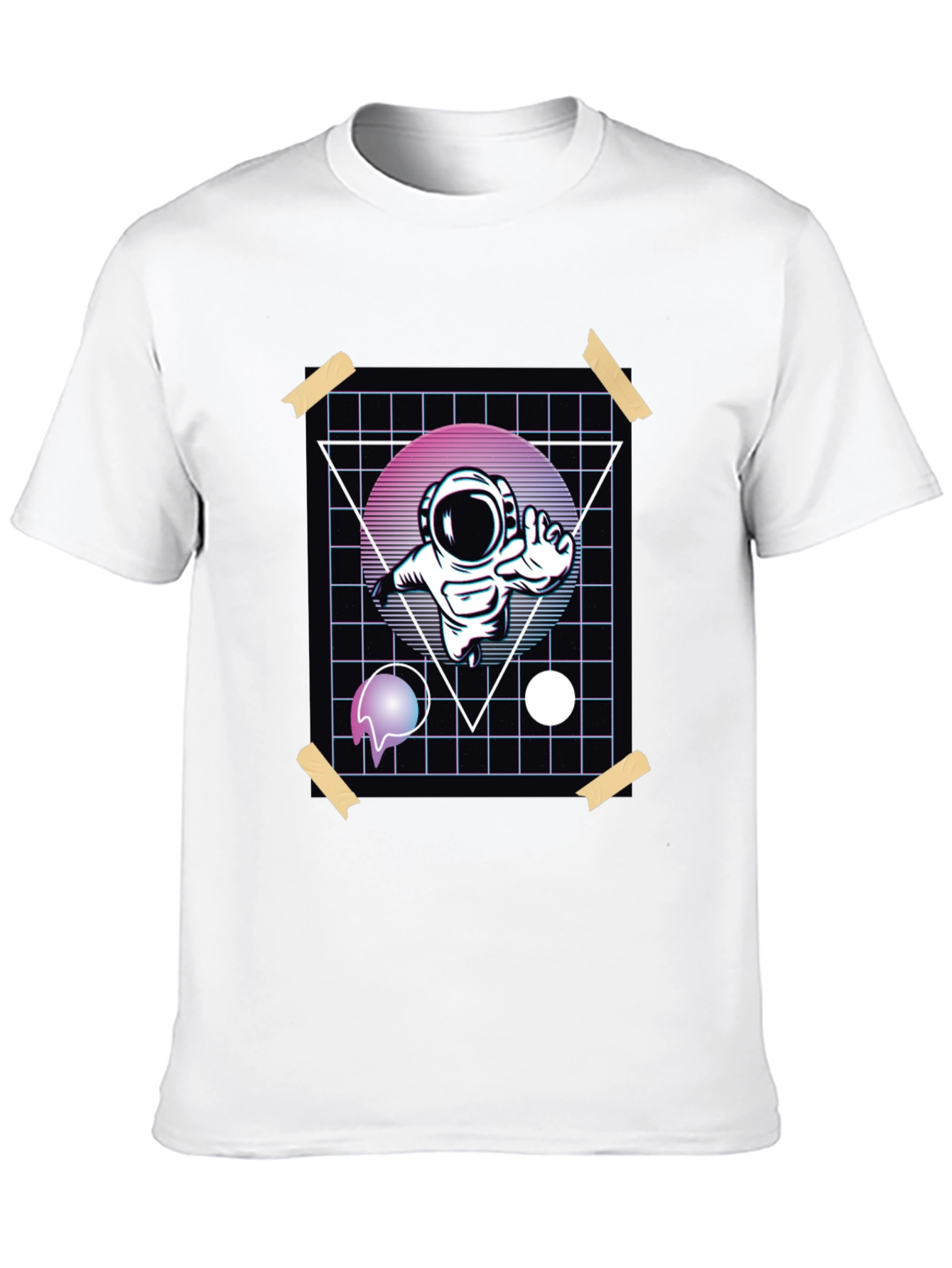 Retro Astronaut T-Shirt - Graphic Print