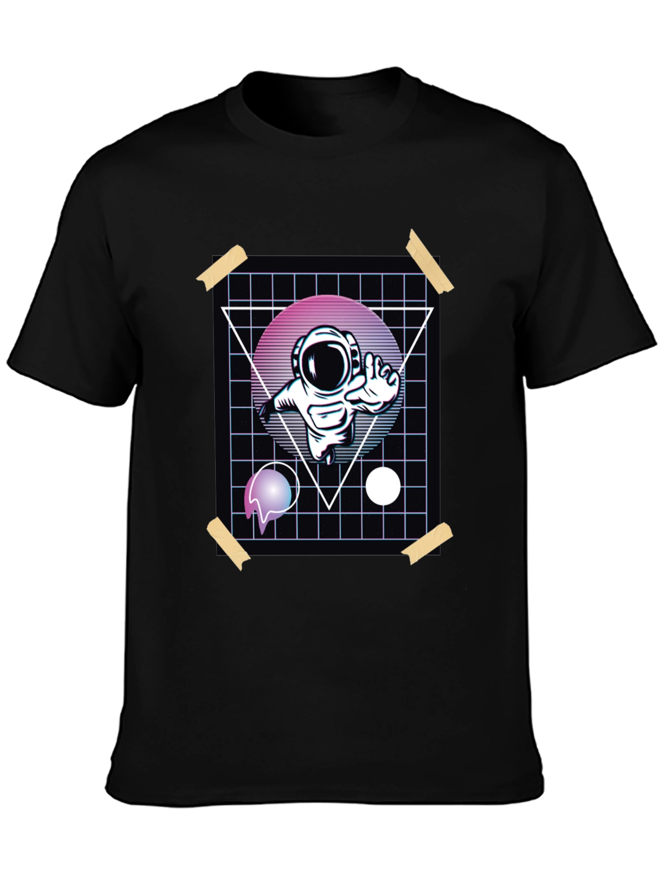 Retro Astronaut T-Shirt - Graphic Print