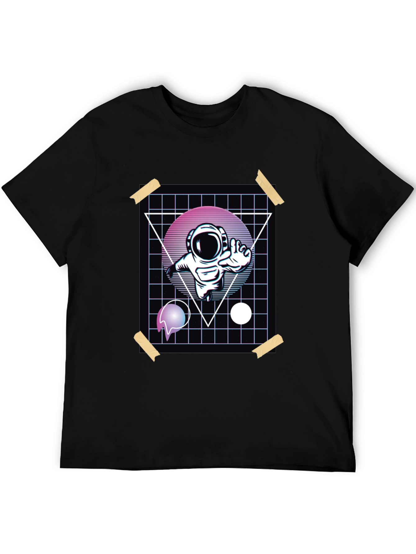 Retro Astronaut T-Shirt - Graphic Print