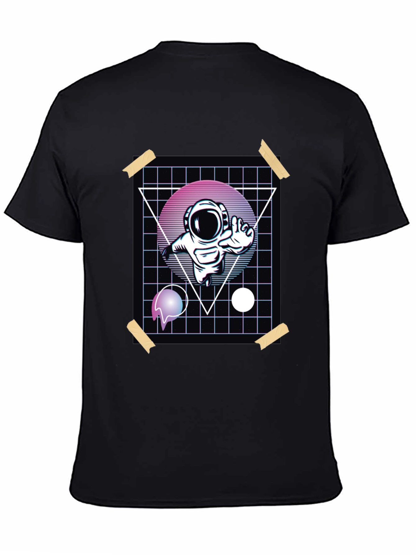 Retro Astronaut T-Shirt - Graphic Print