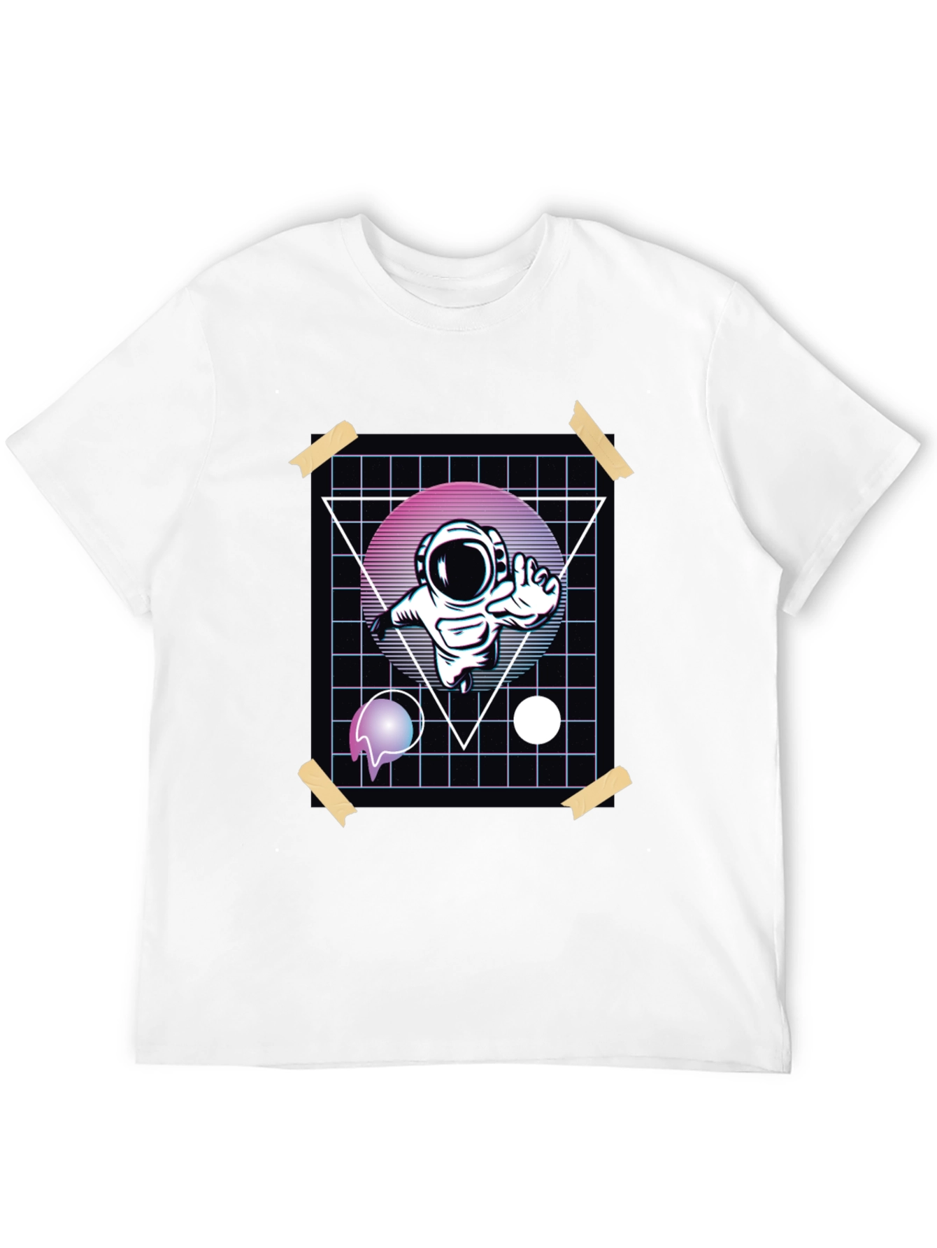 Retro Astronaut T-Shirt - Graphic Print