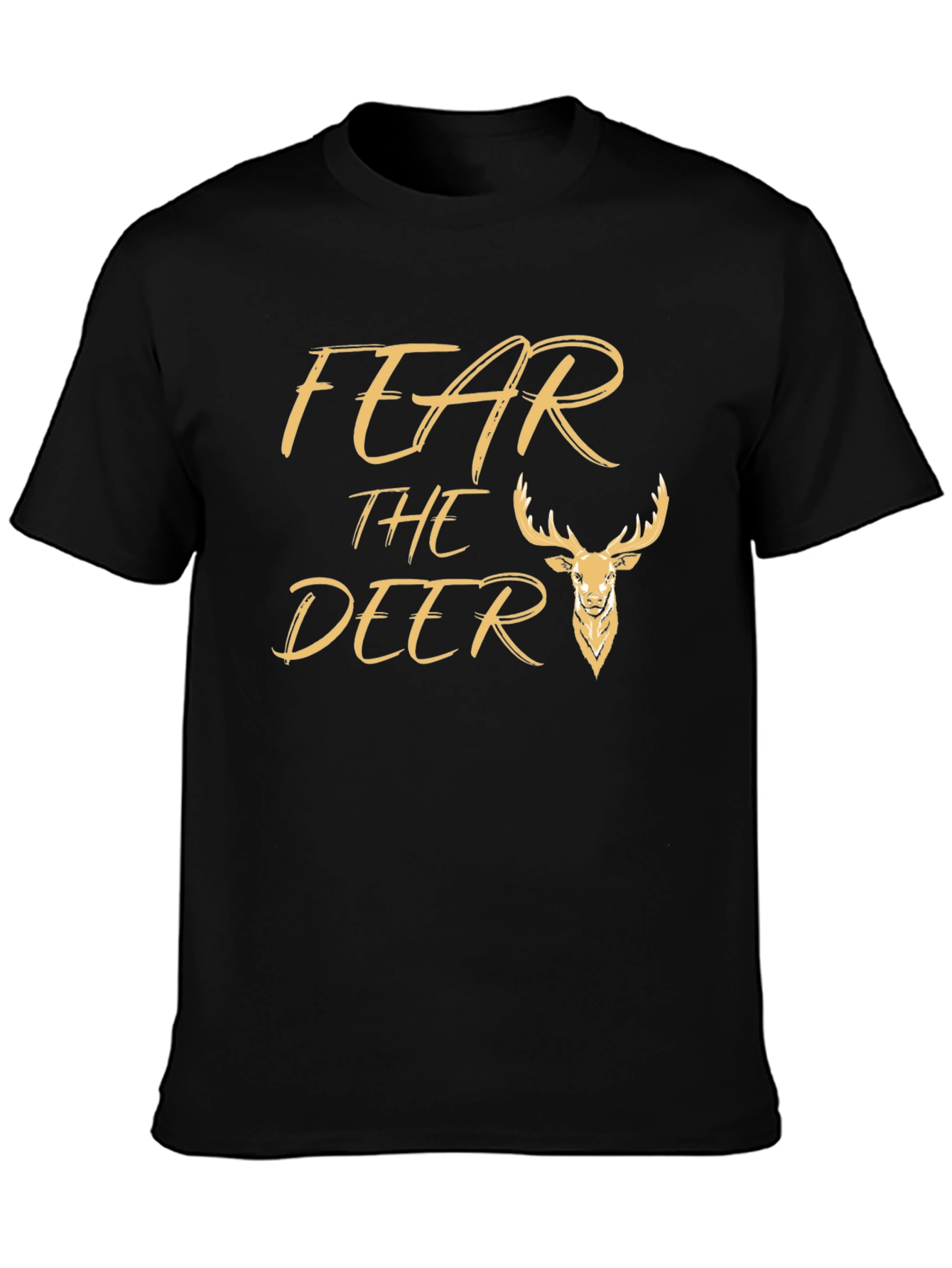 Fear the Deer Black Graphic Tee
