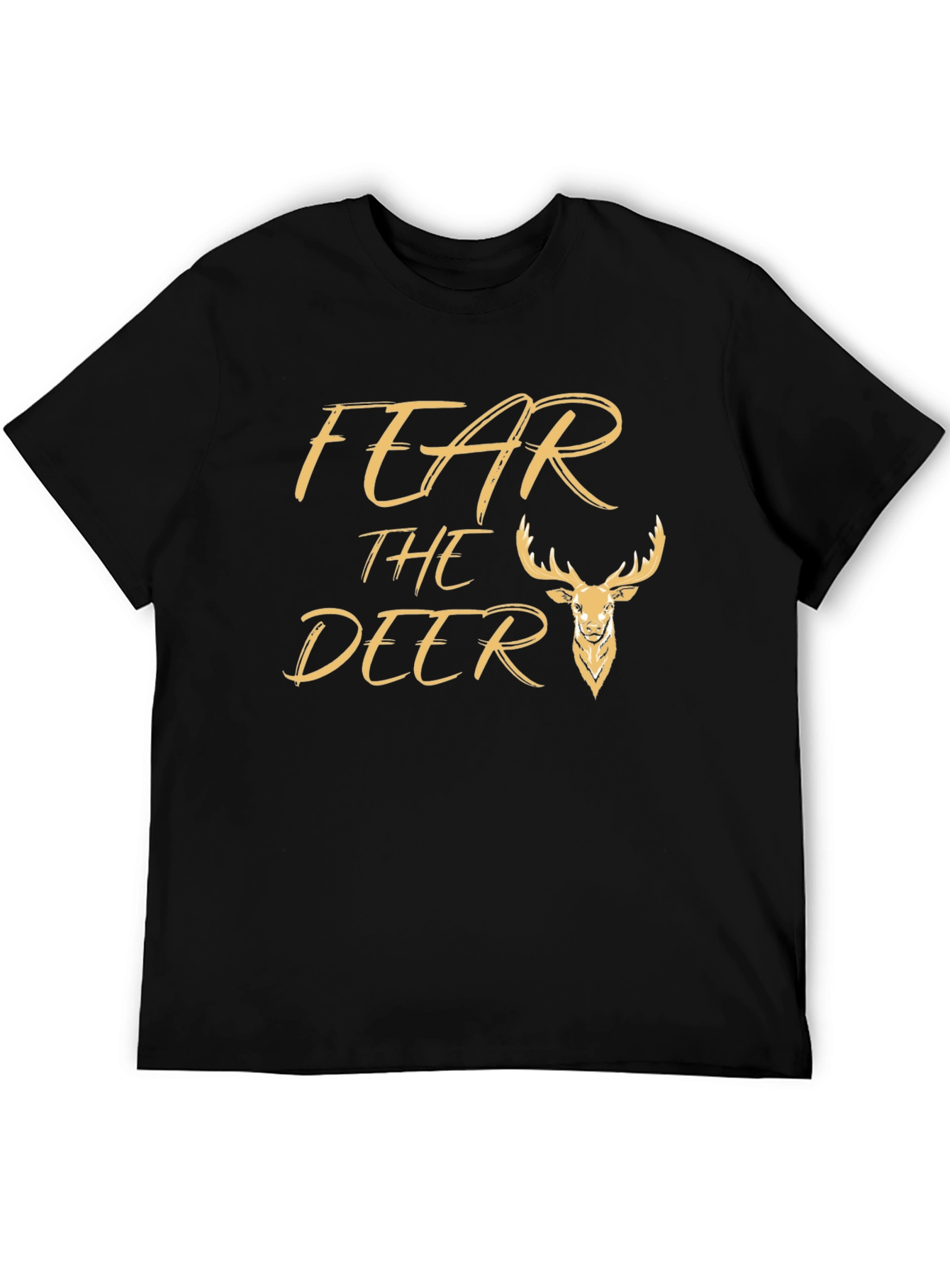 Fear the Deer Black Graphic Tee