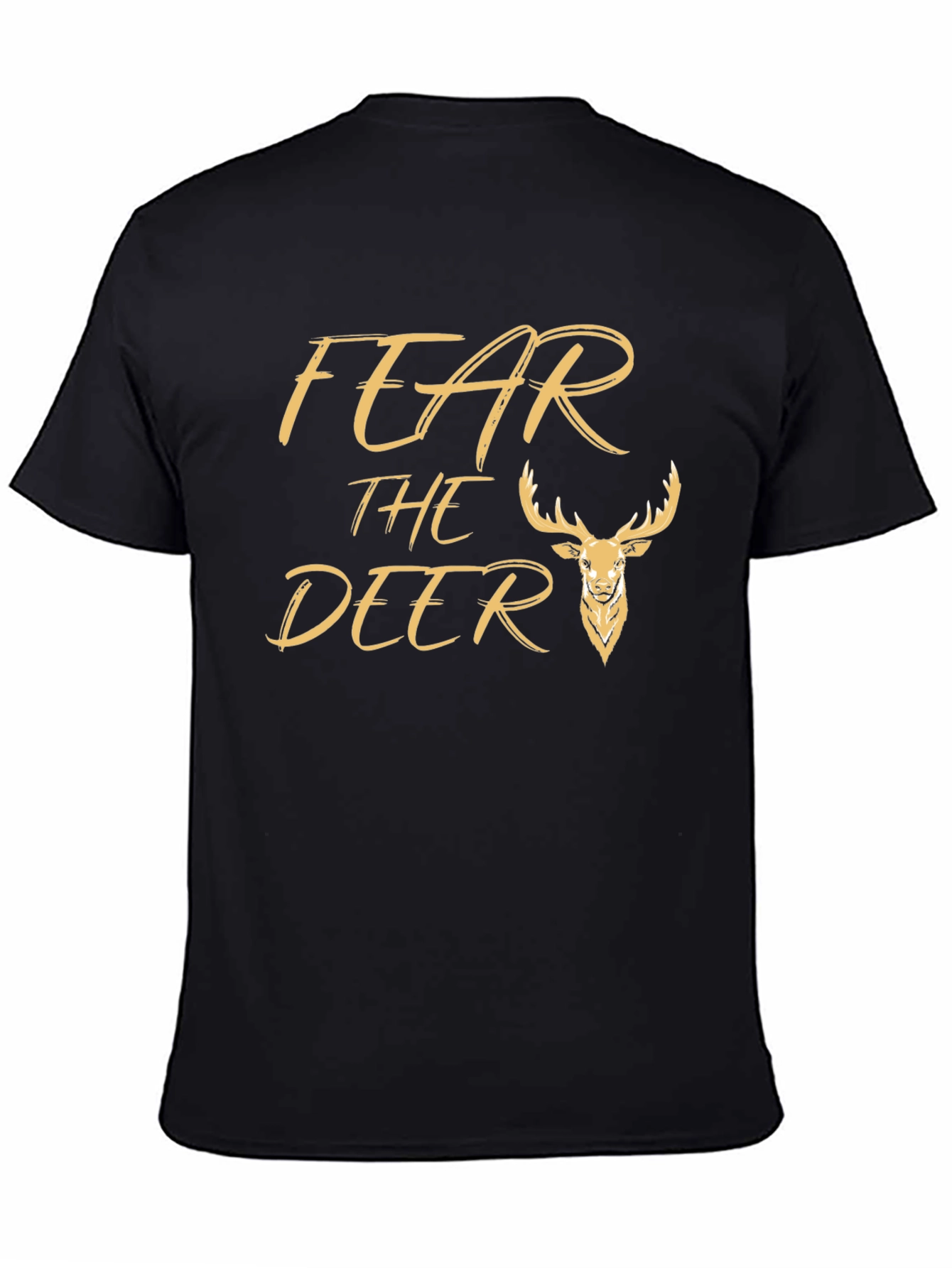 Fear the Deer Black Graphic Tee