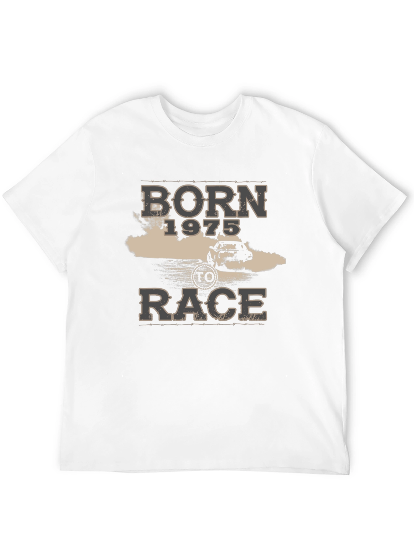 Born 1975 To Race Black T-Shirt