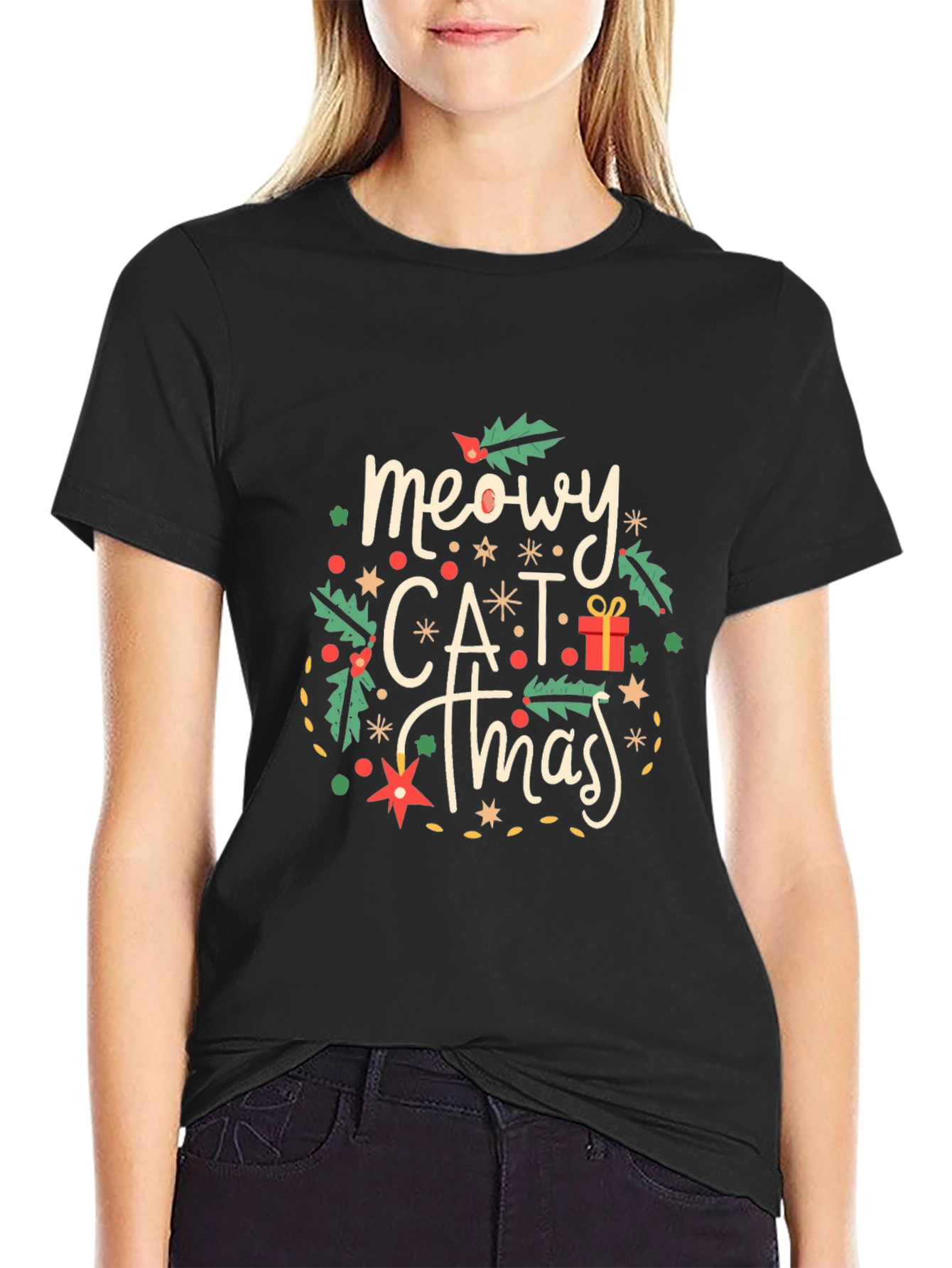 Meowy CATmas Christmas T-Shirt