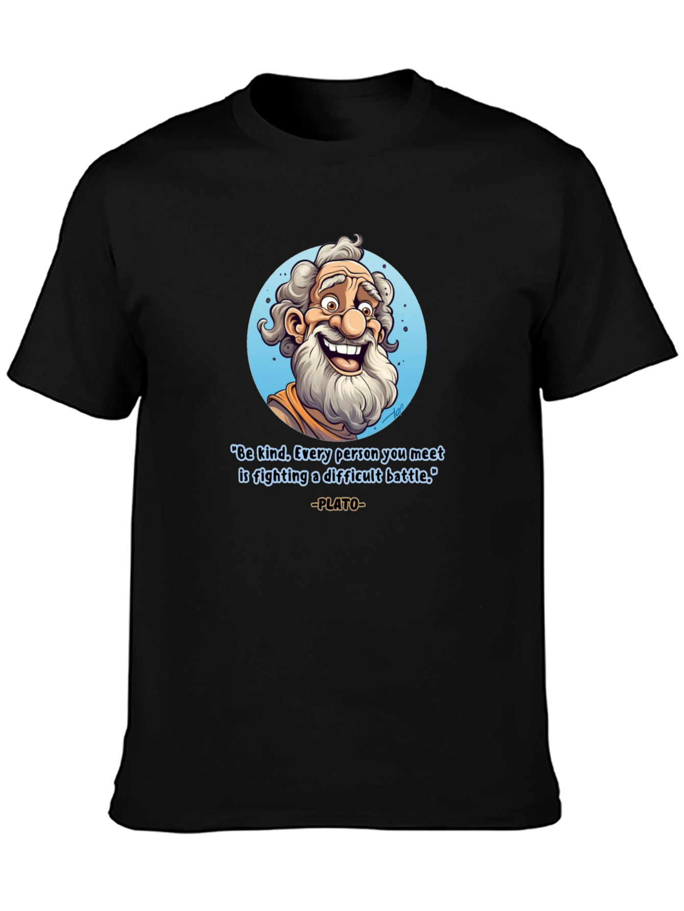 Philosophical Plato T-Shirt - Be Kind Graphic Tee