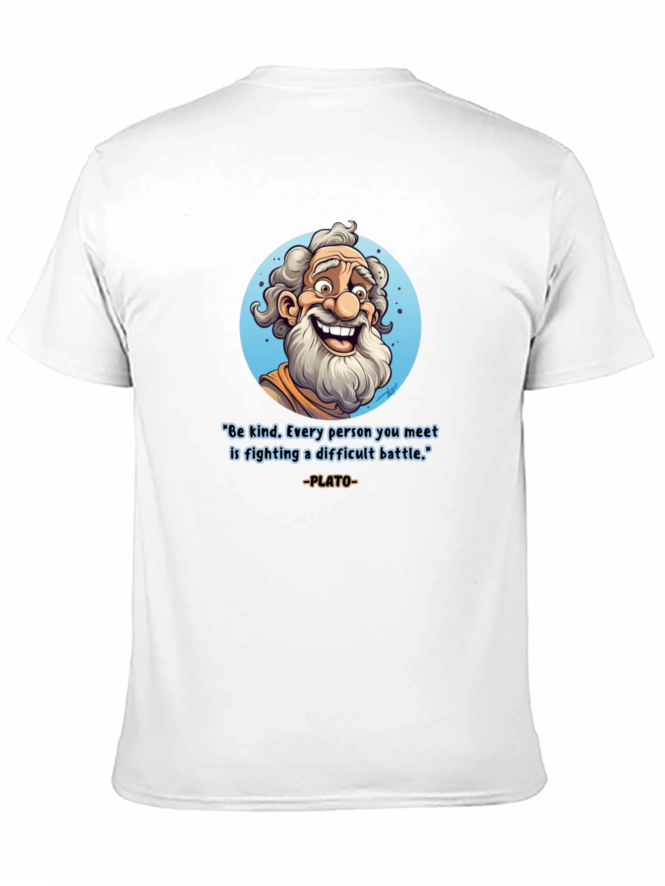 Philosophical Plato T-Shirt - Be Kind Graphic Tee