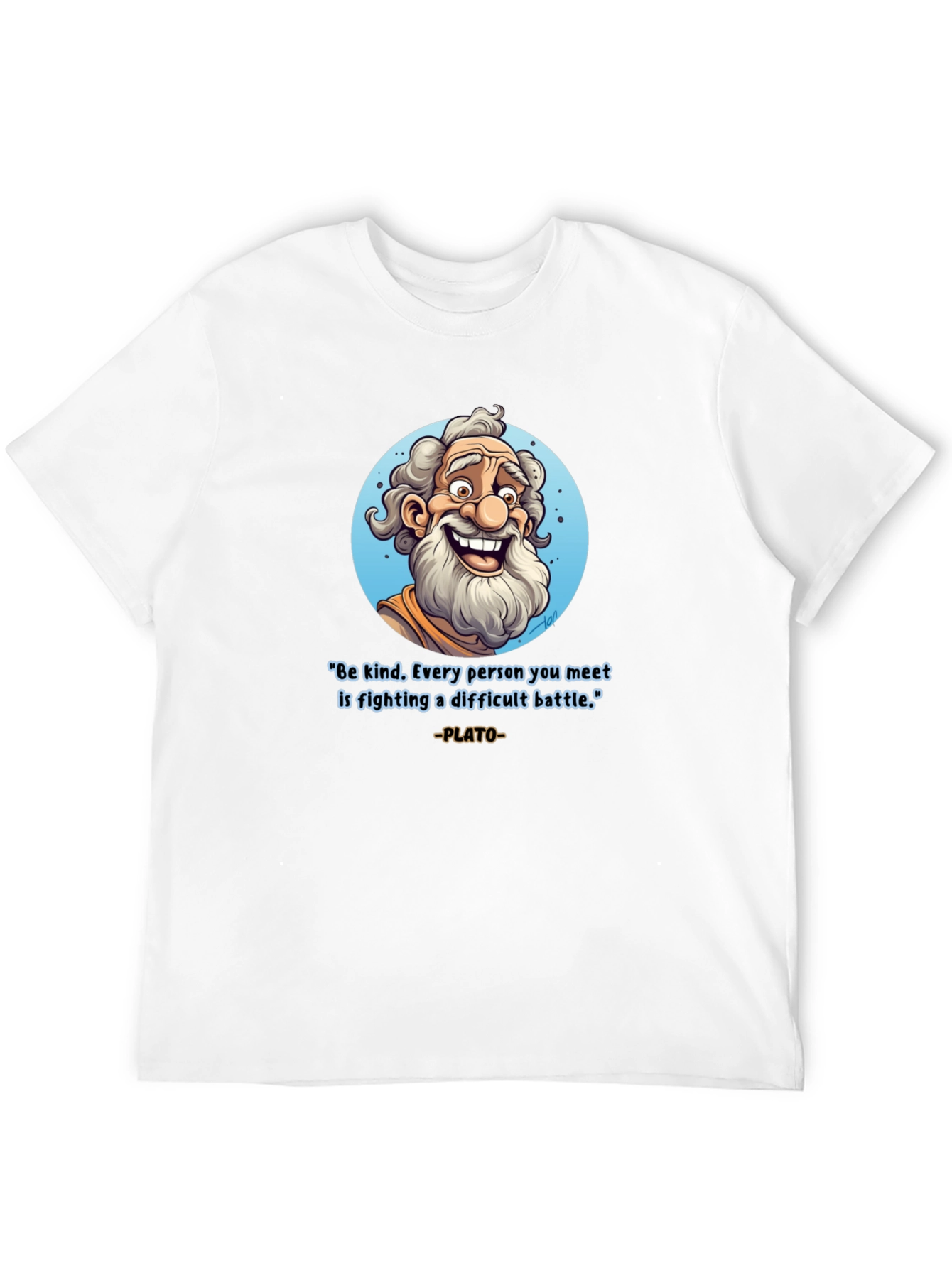 Philosophical Plato T-Shirt - Be Kind Graphic Tee